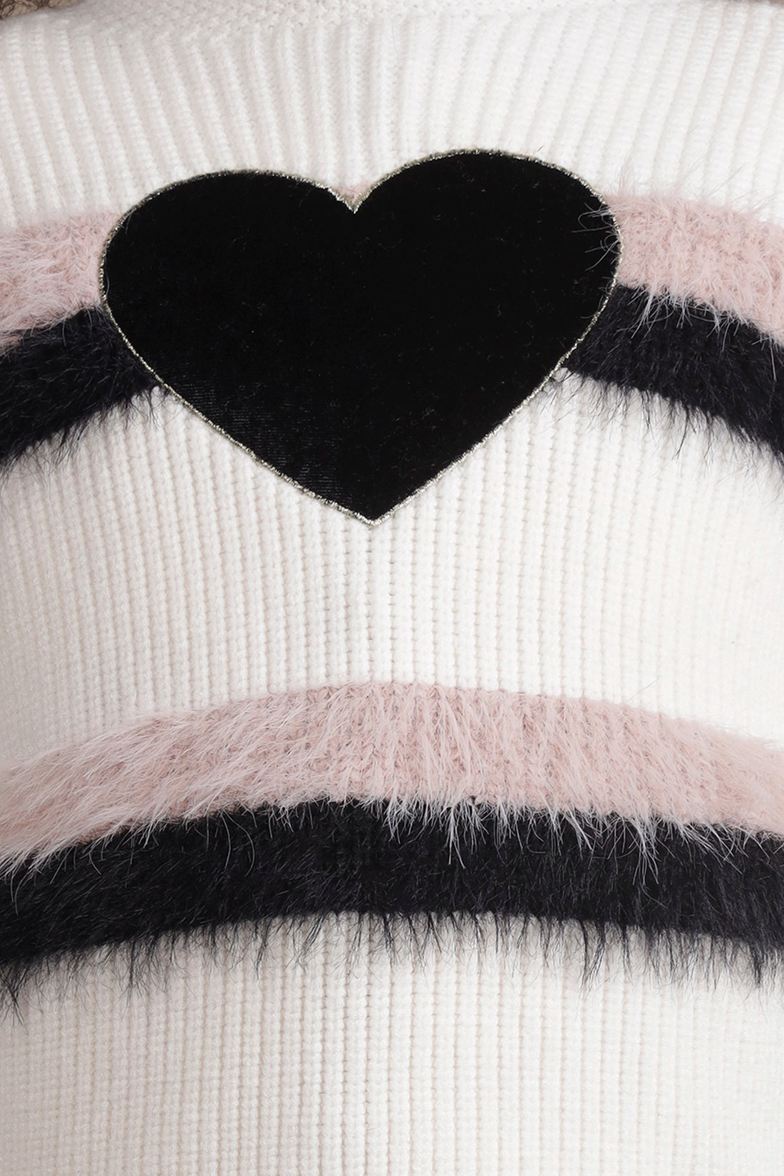 Girls Multicolor Stripes Sweater