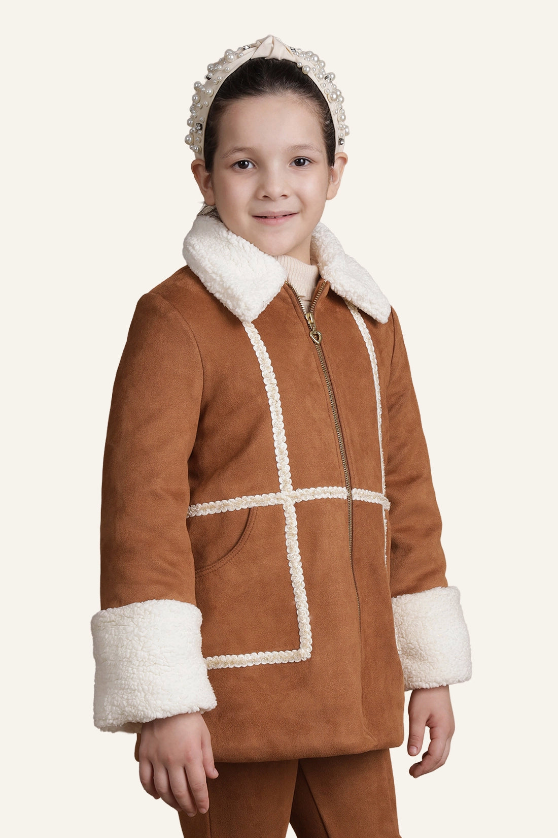 Girls Coffee Overcoat