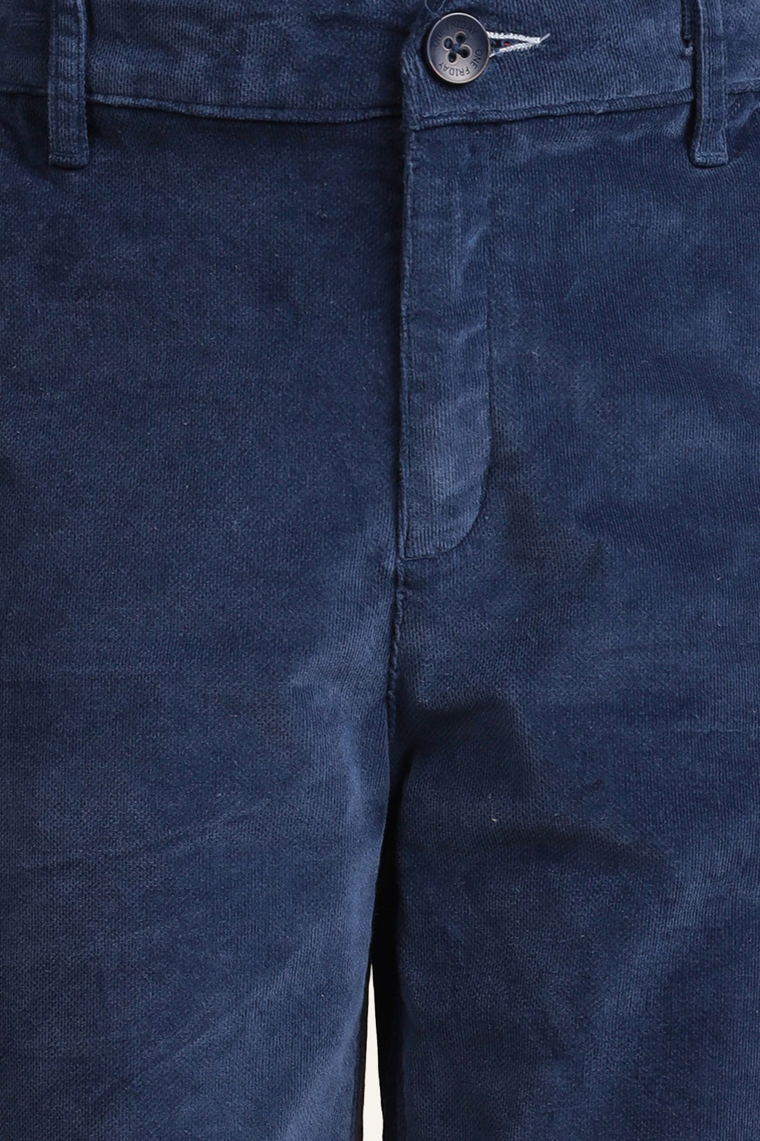 Boys Navy Blue Straight Fit Trouser