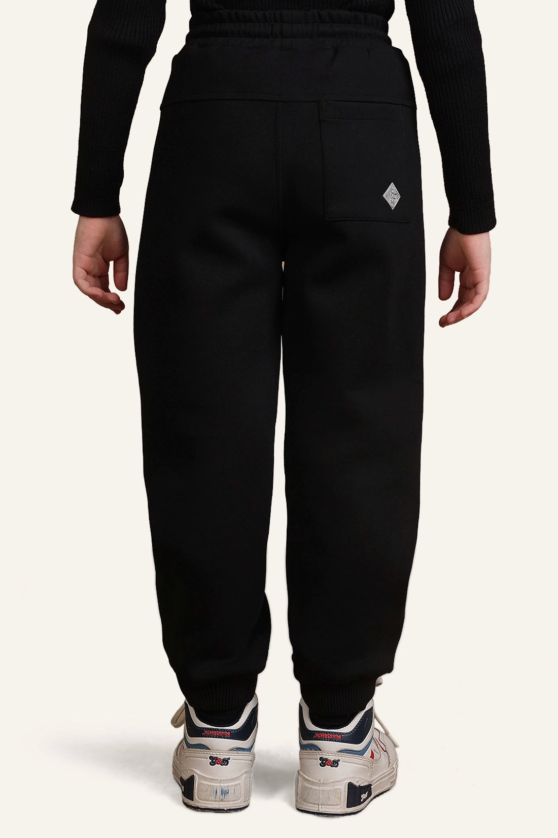 Boys Black Track Pant