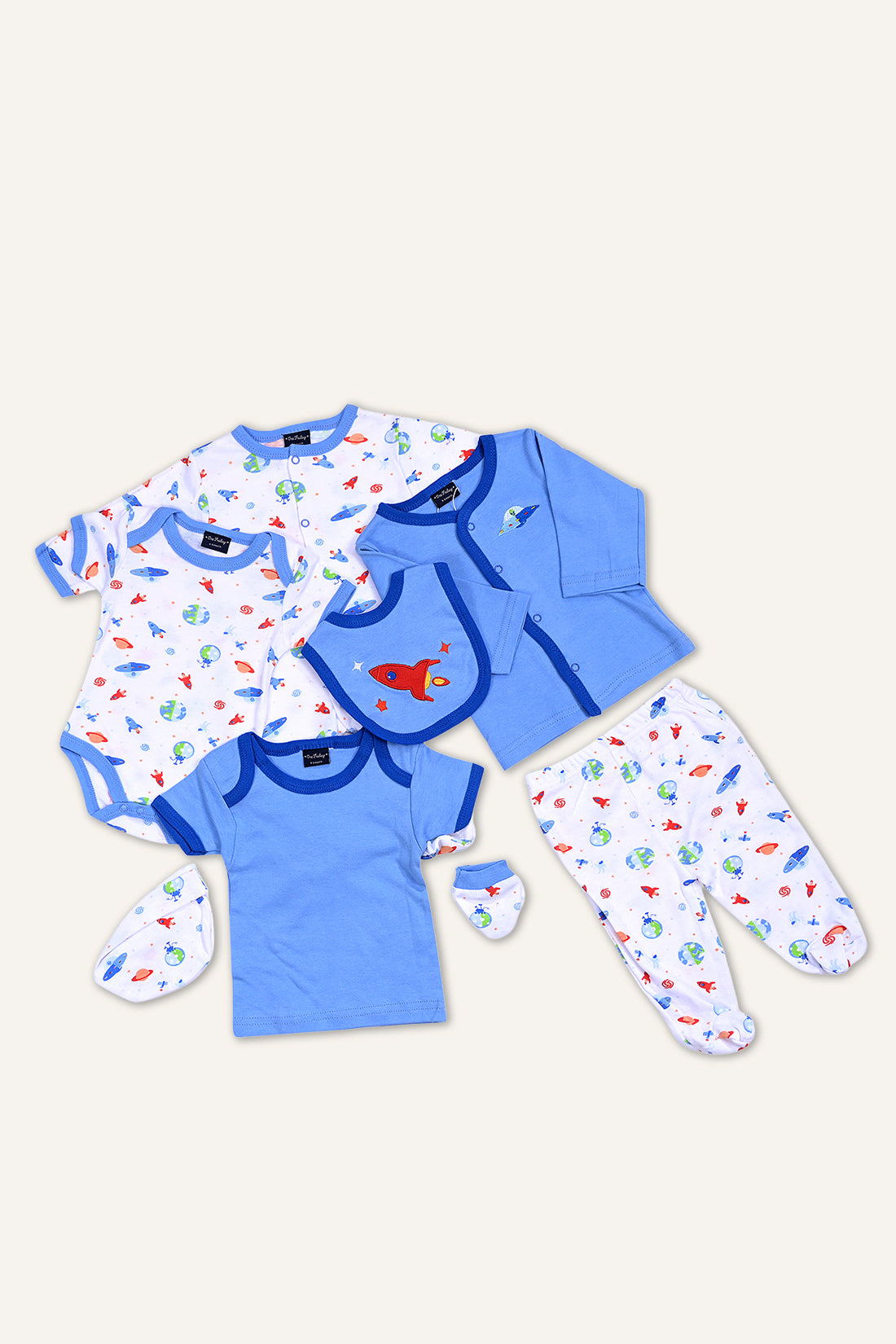 Baby Boys Blue With Multi Color Gift Sets
