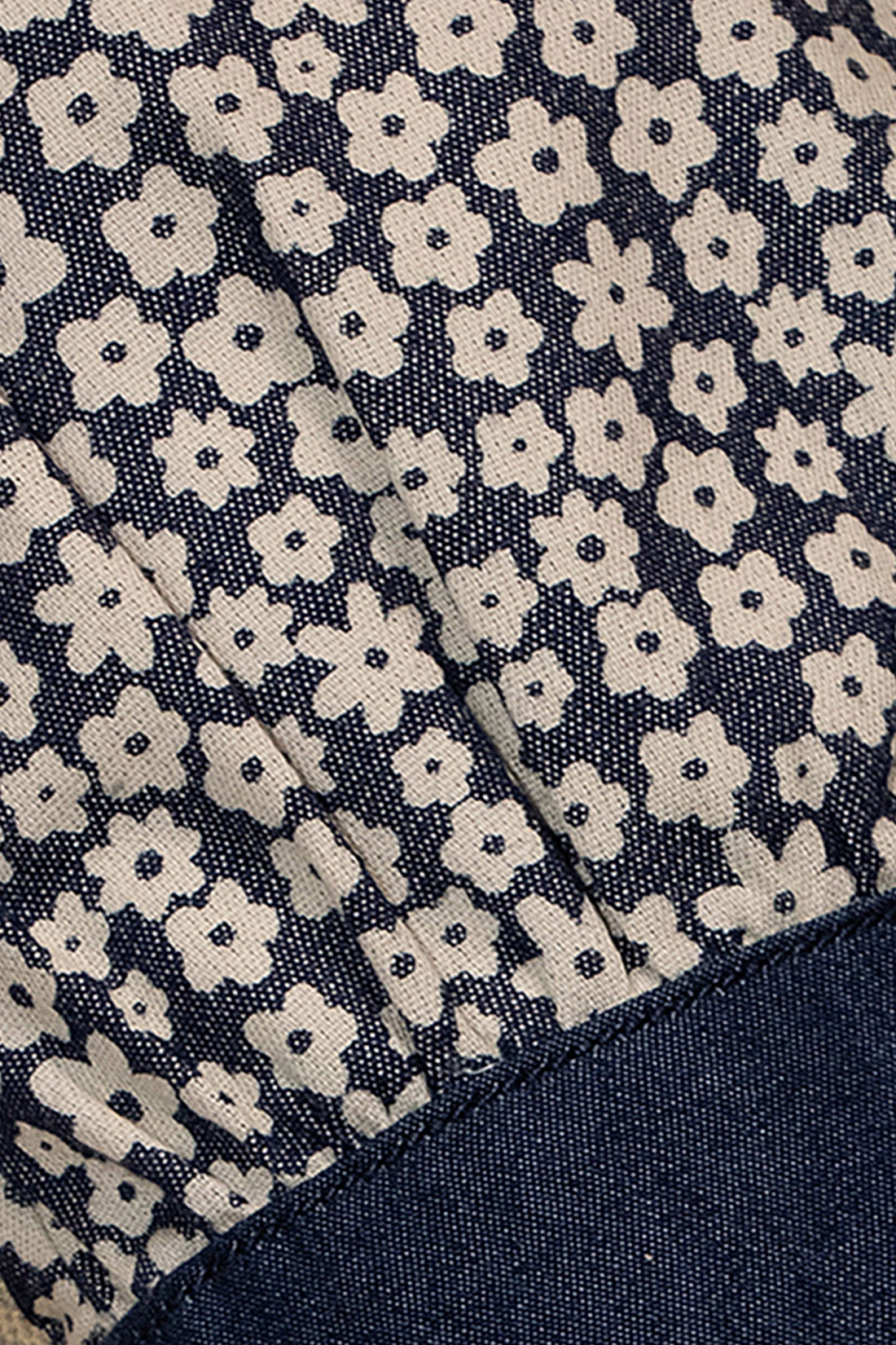 Girls Blue Floral Print Dress
