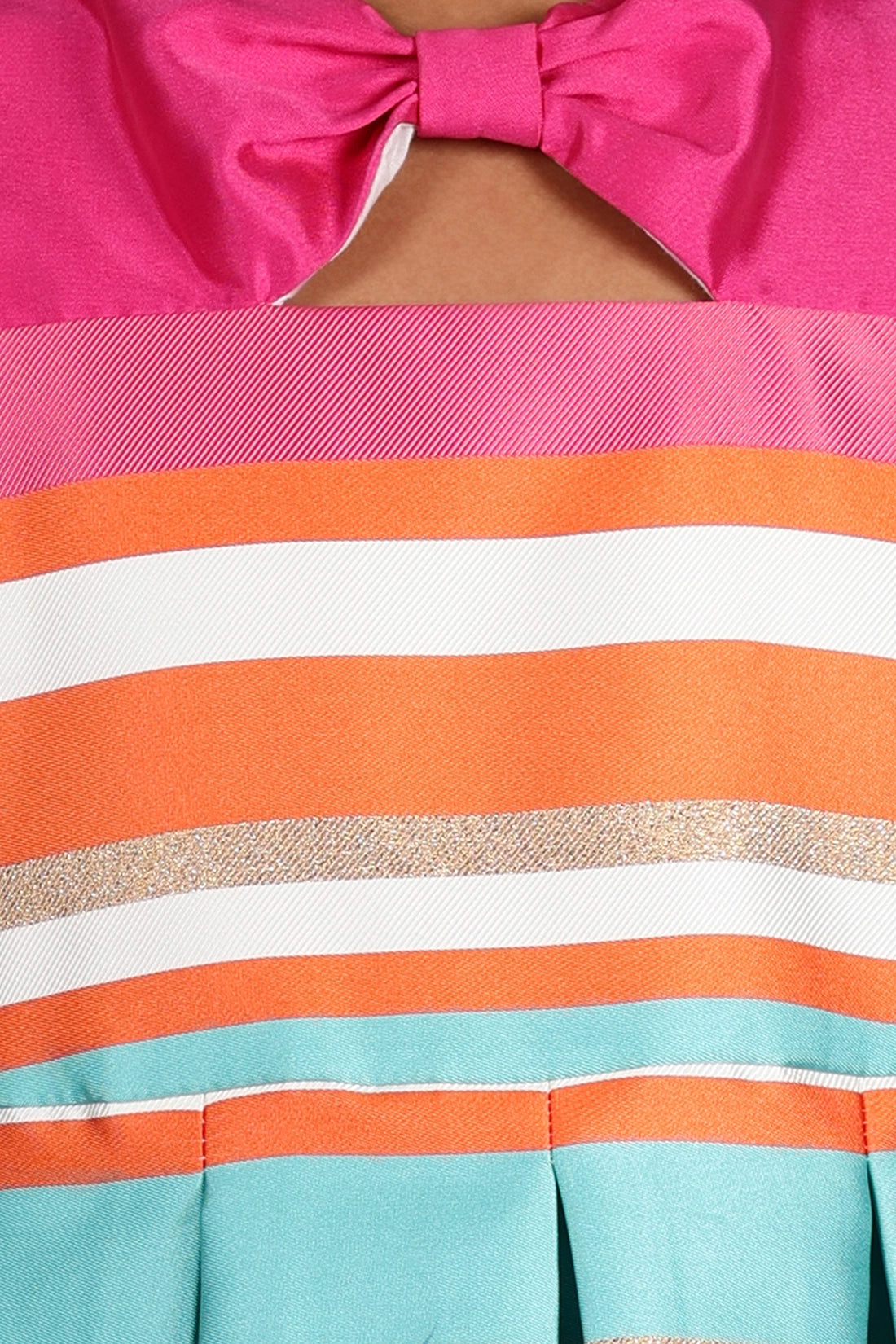 Girls Multicoloured Striped Dress