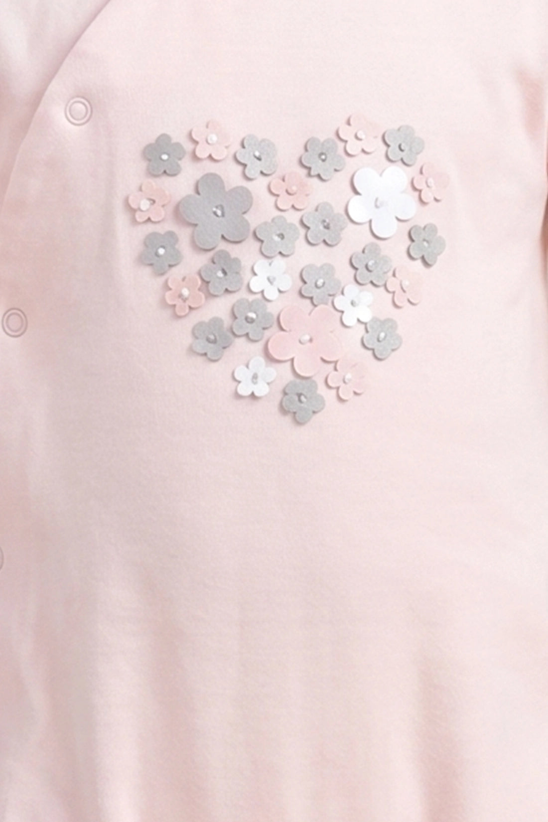Baby Girls Peach Cotton Romper