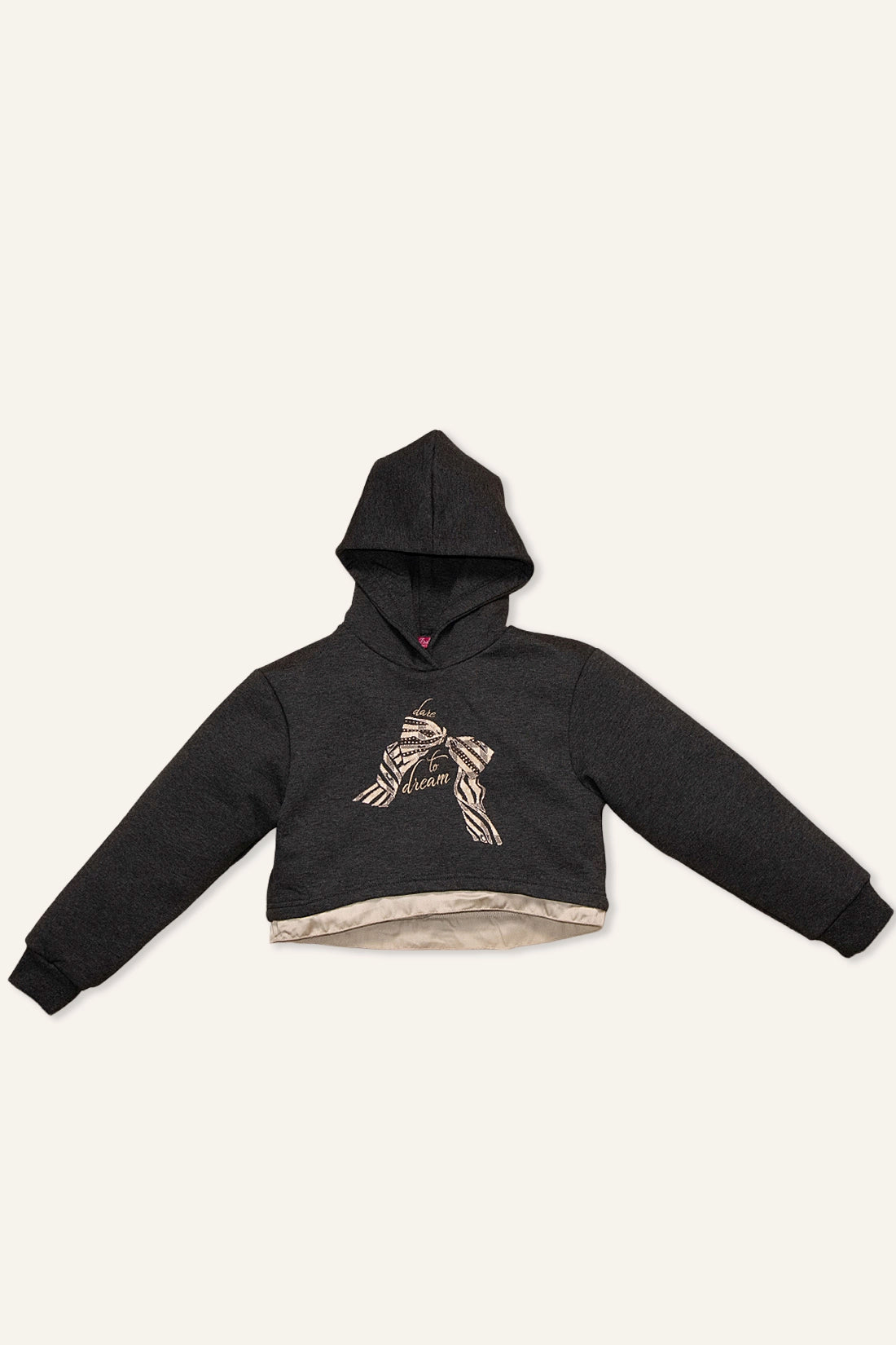 Girls Grey Solid Sweatshirt With Trouser