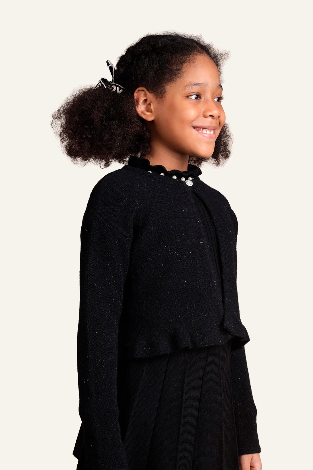 Girls Black Cardigan