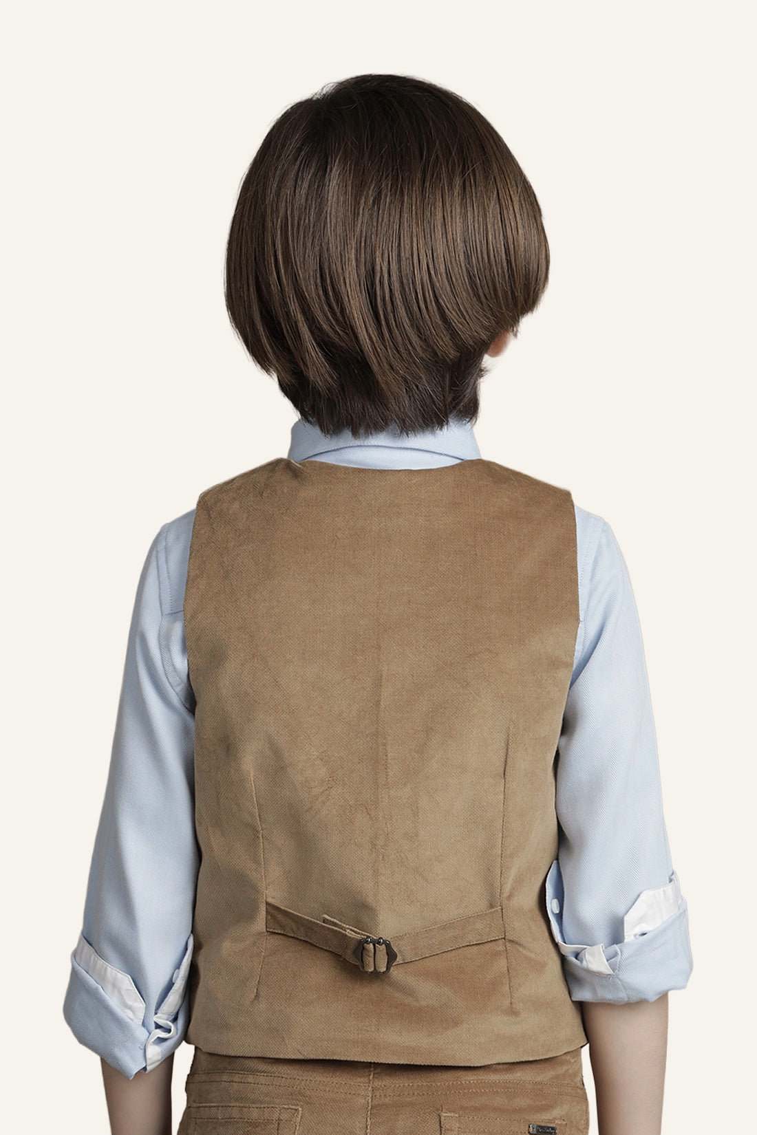 Boys Camel Waist Coat