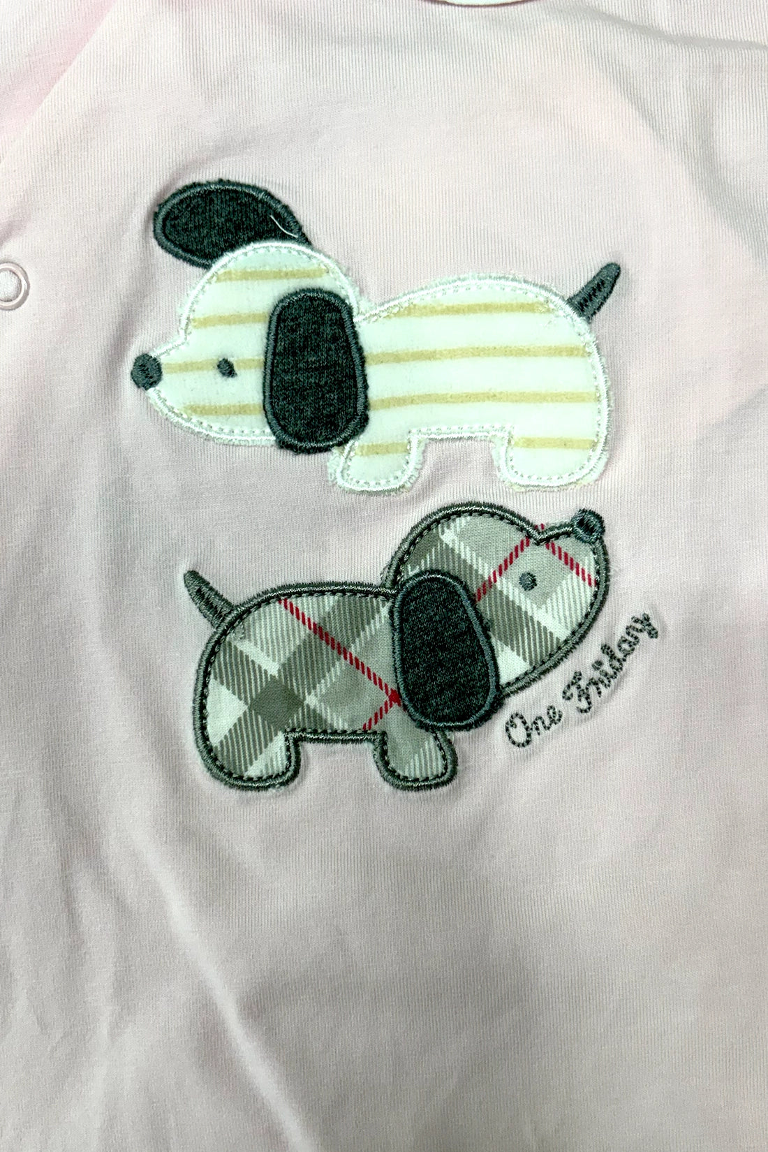 Baby Girls Pink Cotton Romper