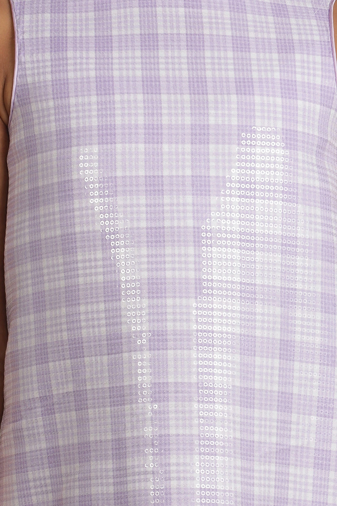 Girls Lavender Sequinned Dress