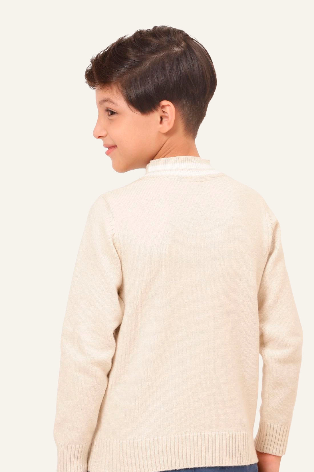 Boys Creme Sweater