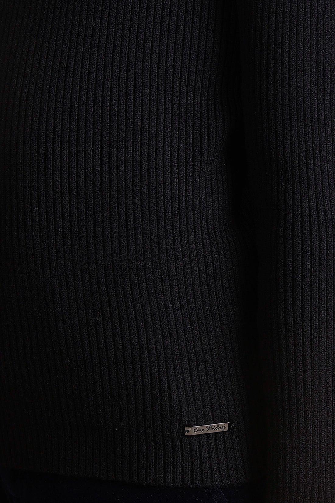 Boys Black Turtleneck Jumper