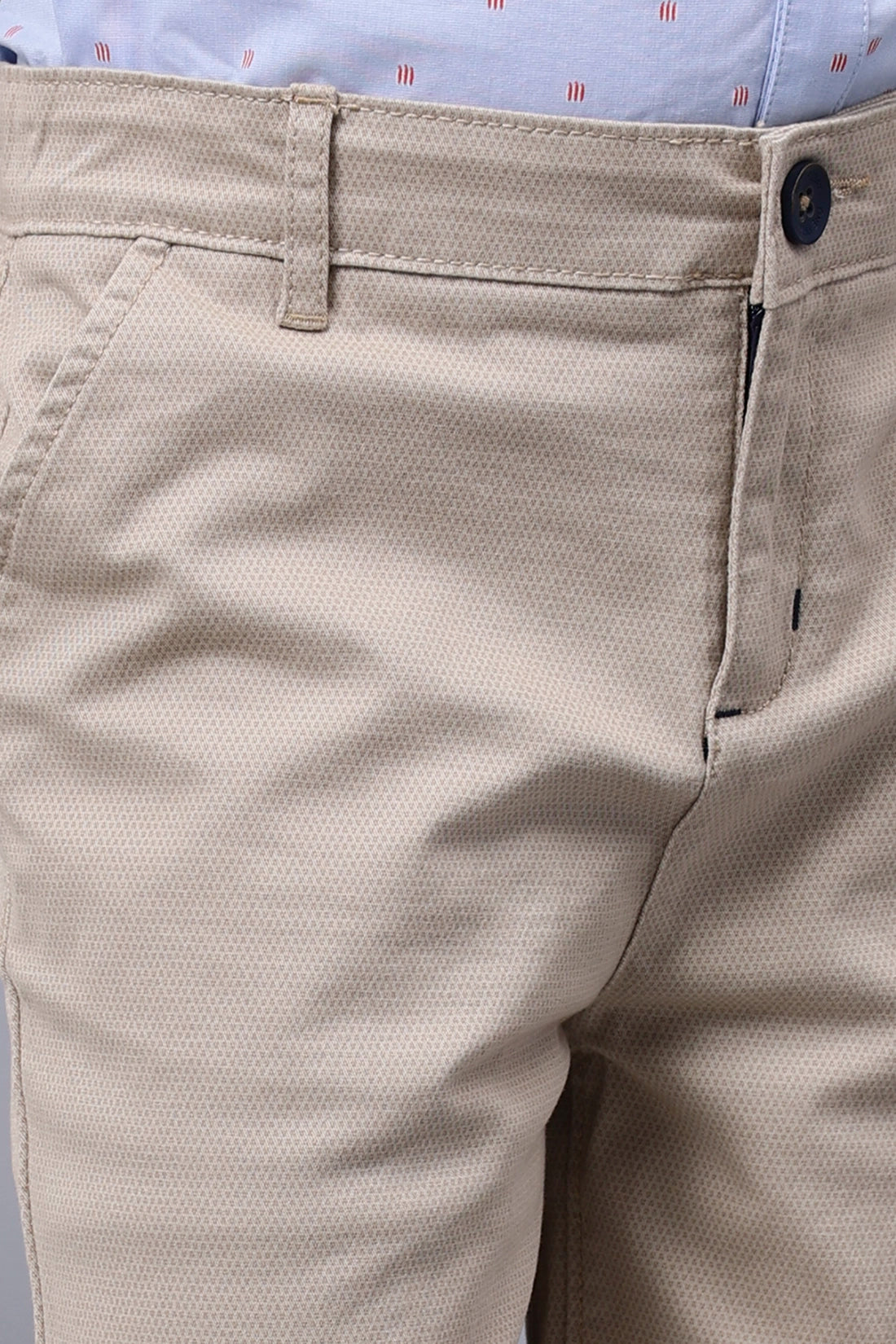 Boys Beige Cotton Shorts