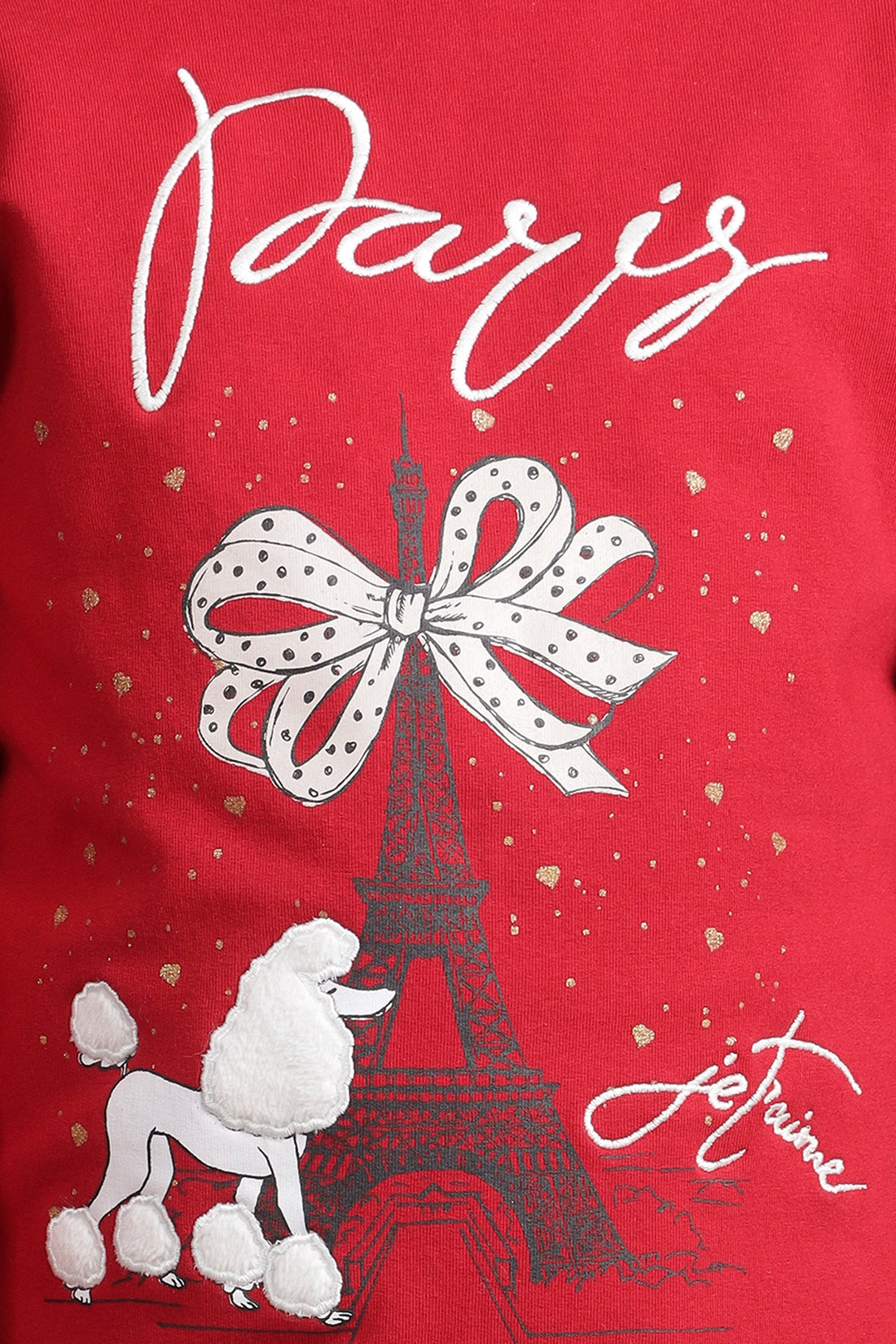 Girls Red Paris Top
