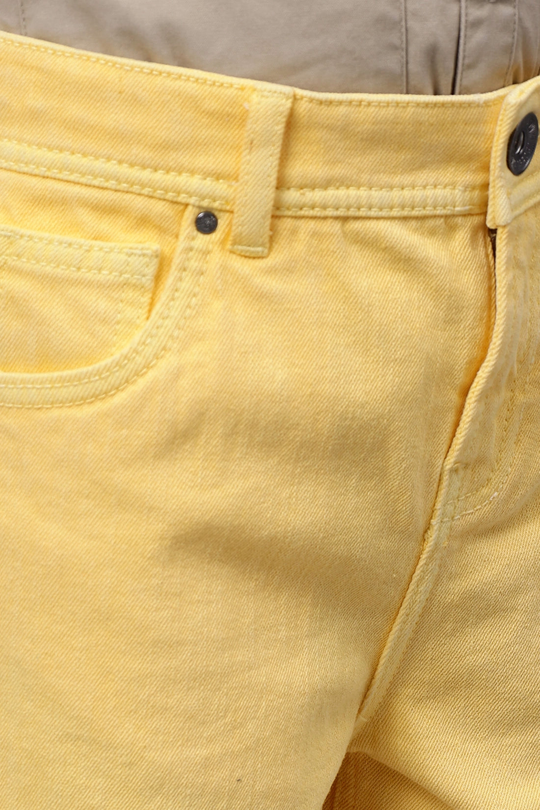 Boys Yellow Denim Shorts