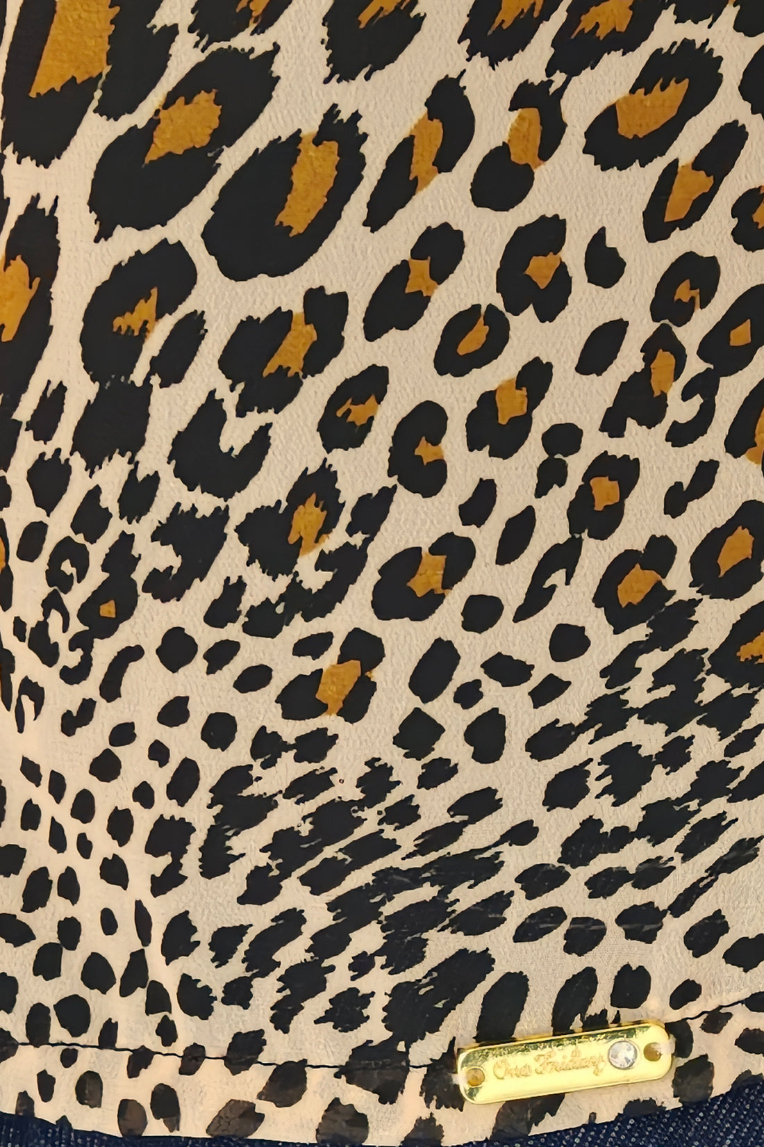 Girls Multi Leopard Print Cotton Top