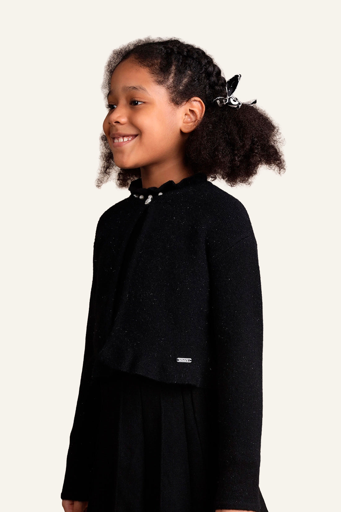 Girls Black Cardigan