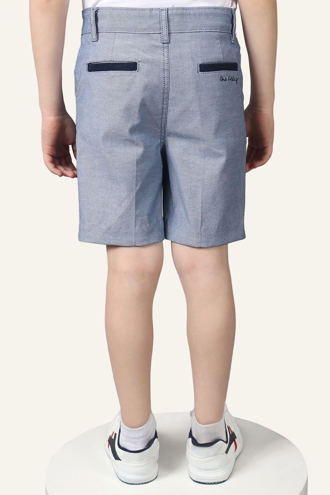 Boys Blue Cotton Shorts