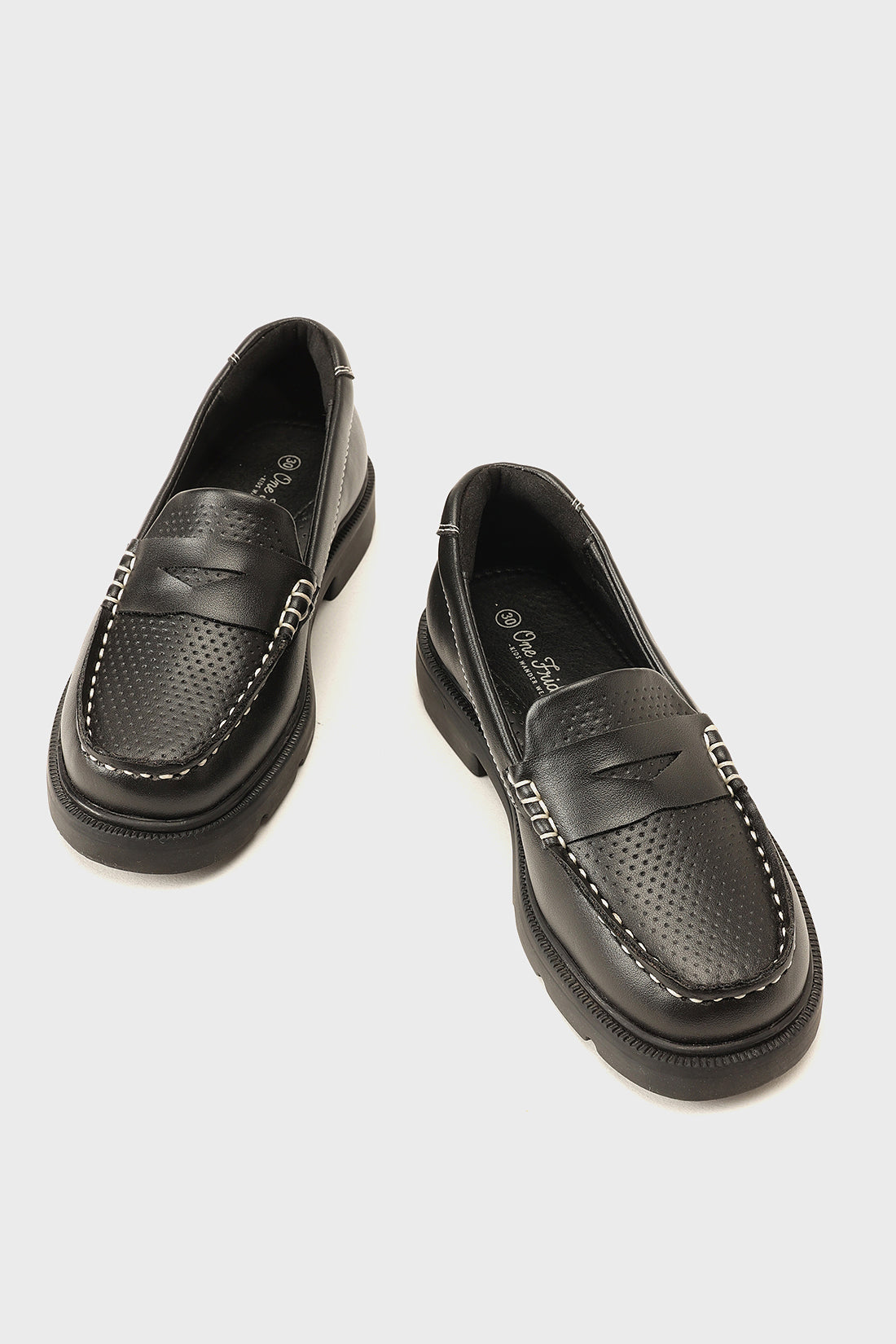 Boys Black PU Leather Formal Shoes Elegant Comfort | One Friday