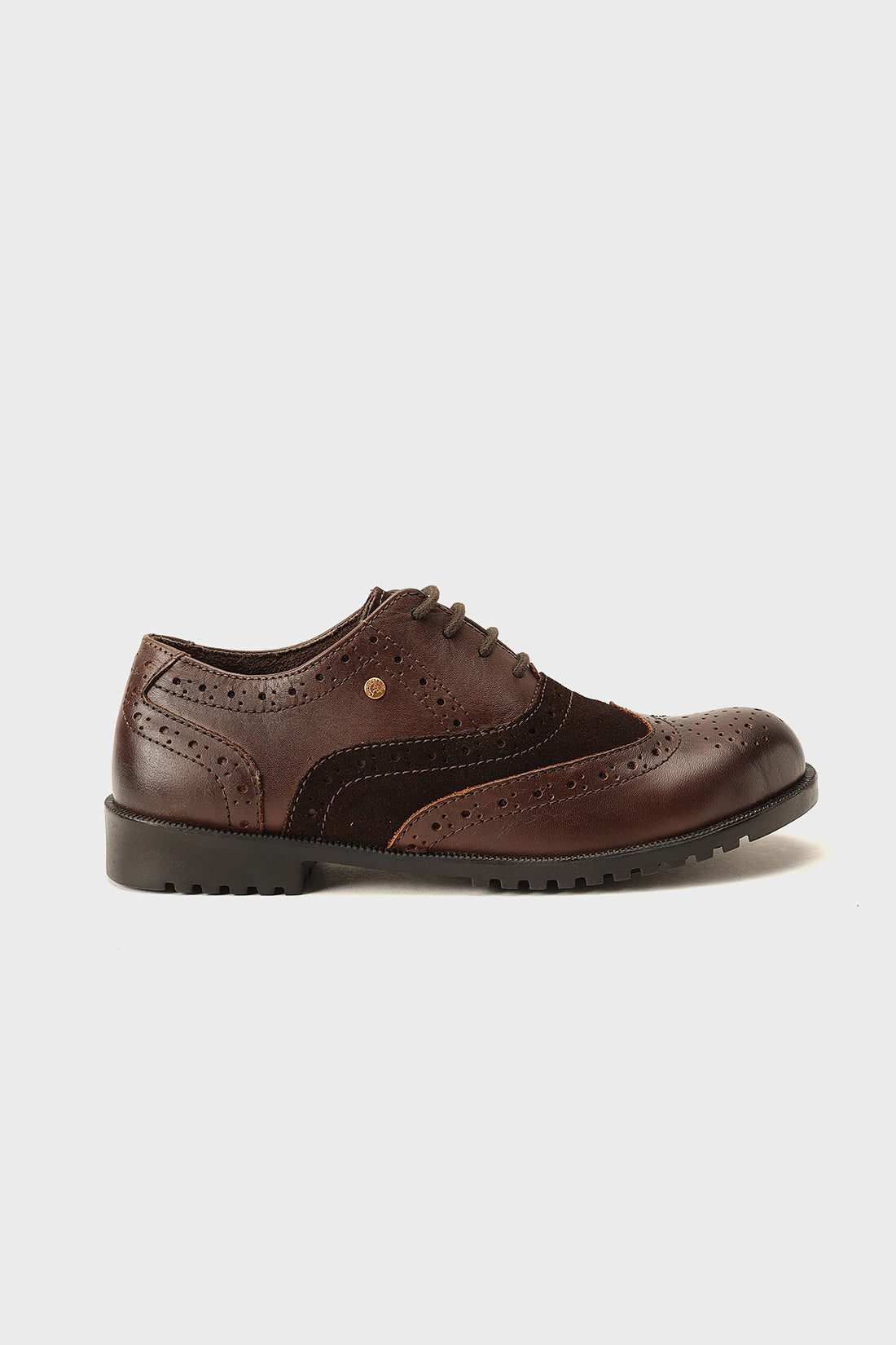 Boys Brown Leather Formal Shoes Classic Comfort