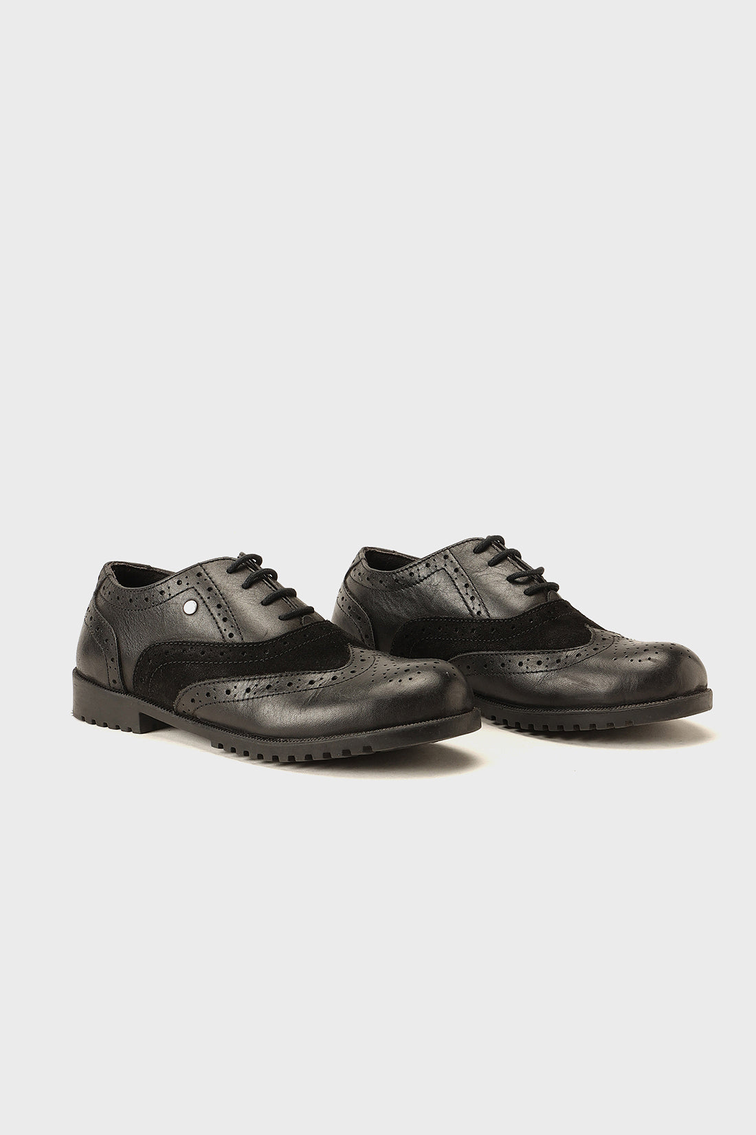 Boys Black Leather Formal Shoes Elegant & Durable