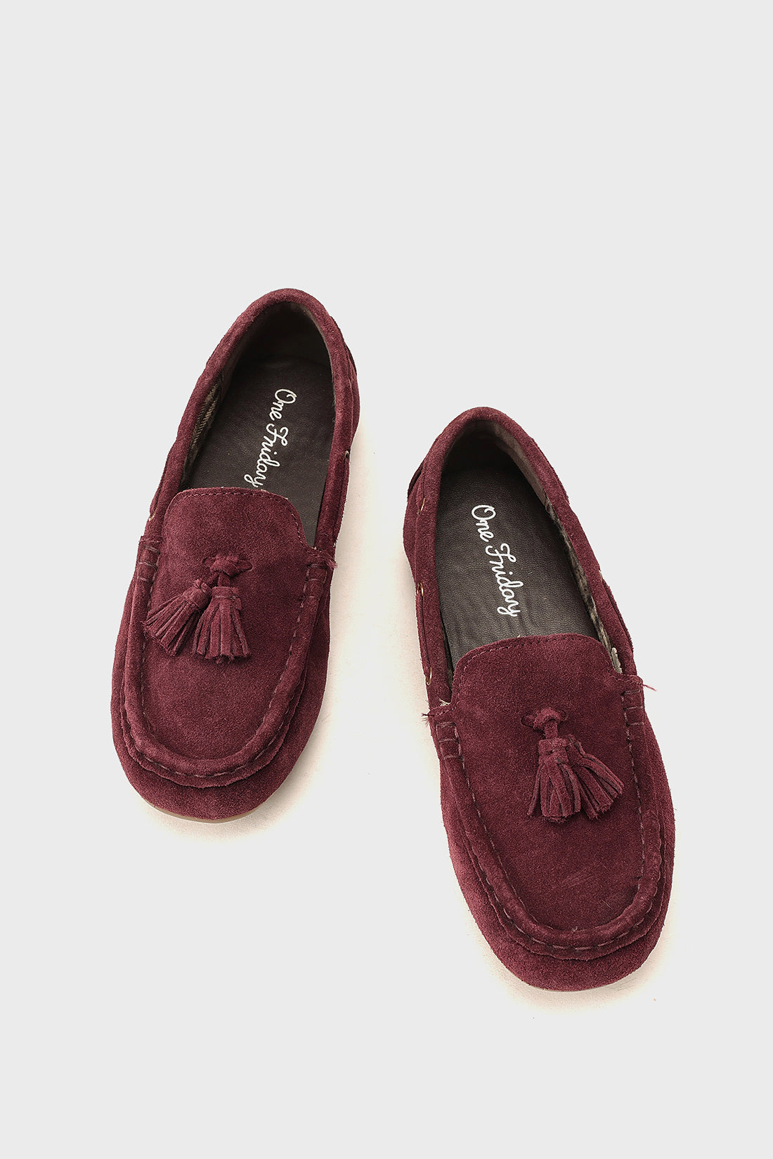 Boys Maroon Leather Partywear Shoes Stylish Fit | One Friday