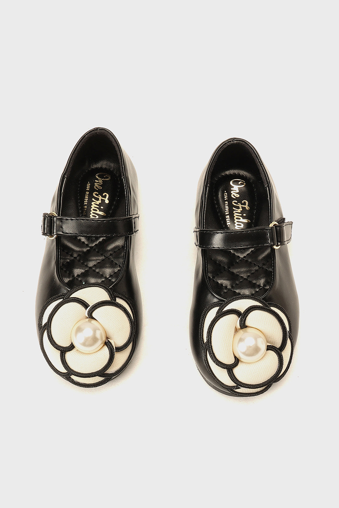 Girls Black PU Leather Partywear Shoes Stylish Wear | One Friday