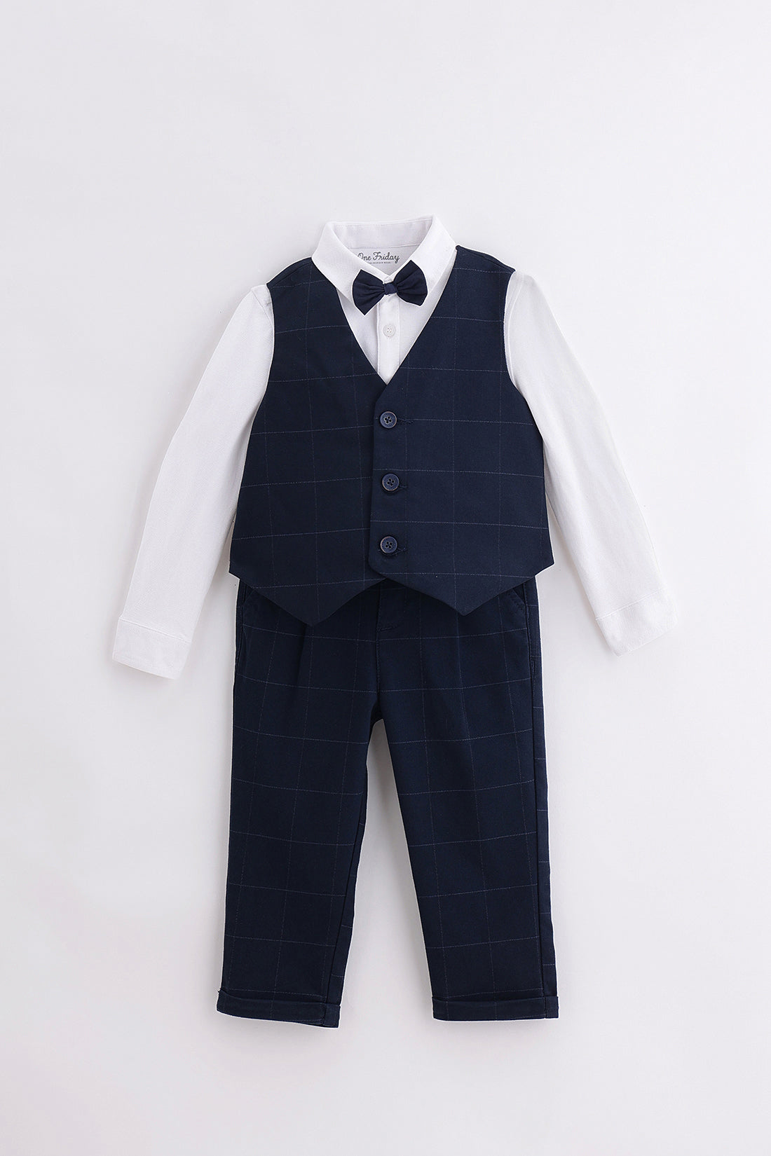 Infant Boys Navy Blue 3-Piece Formal Set
