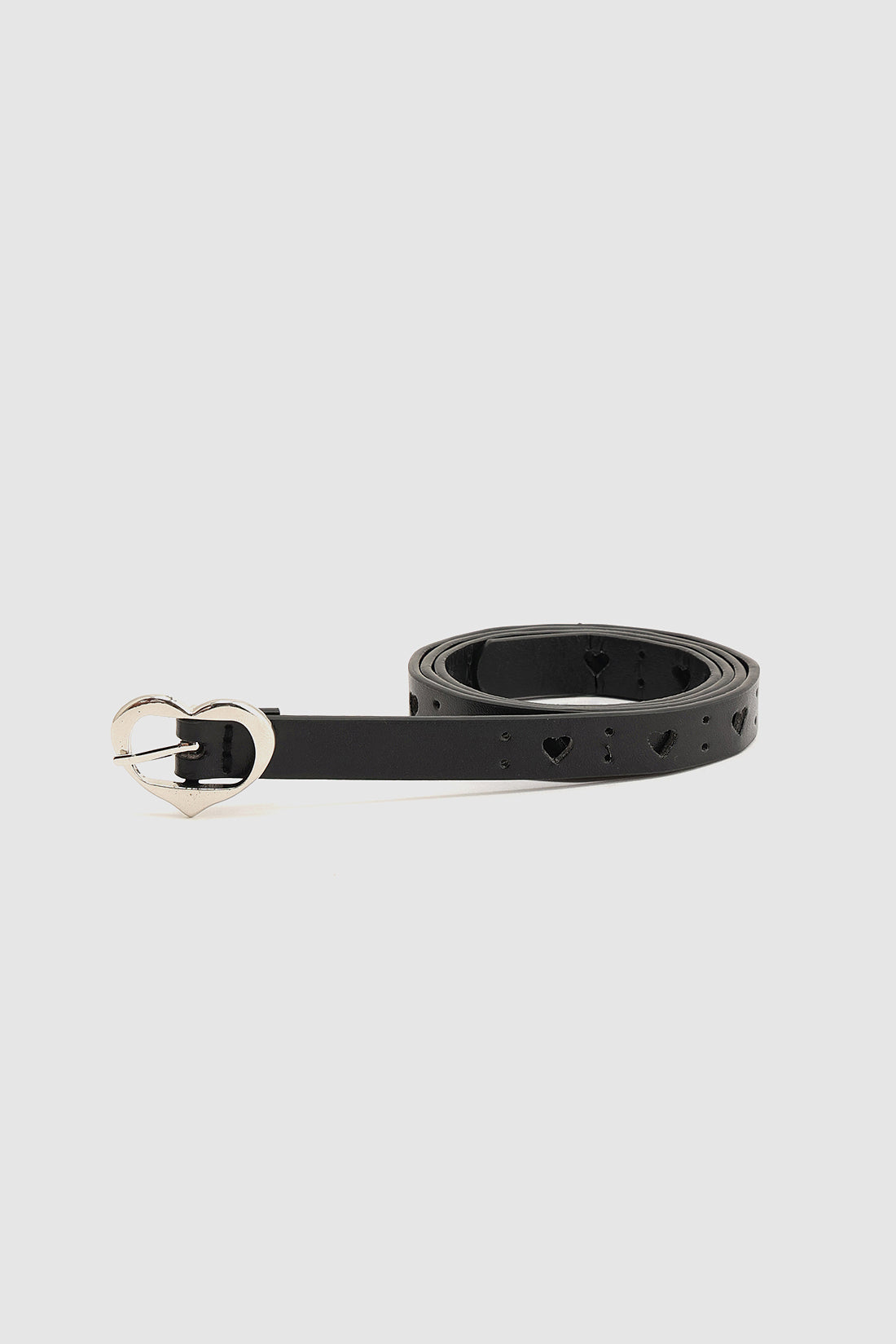 Black Girls Classic Solid Leather Belt