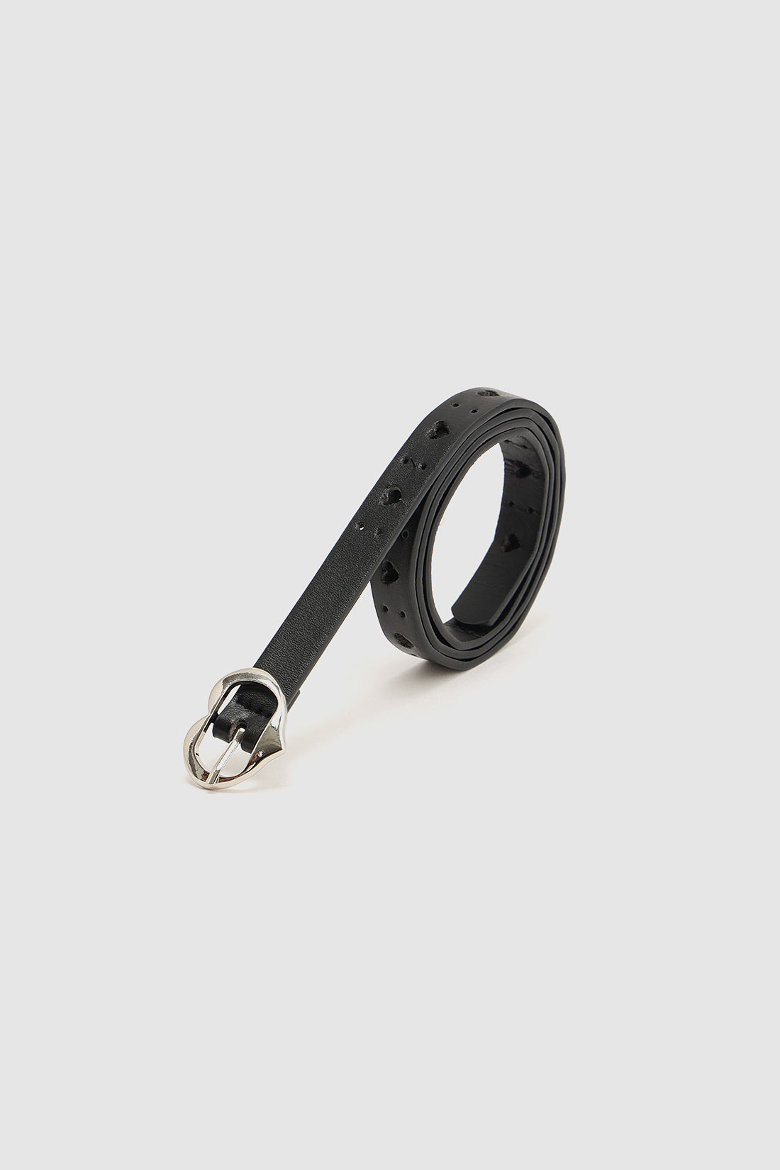 Black Girls Classic Solid Leather Belt