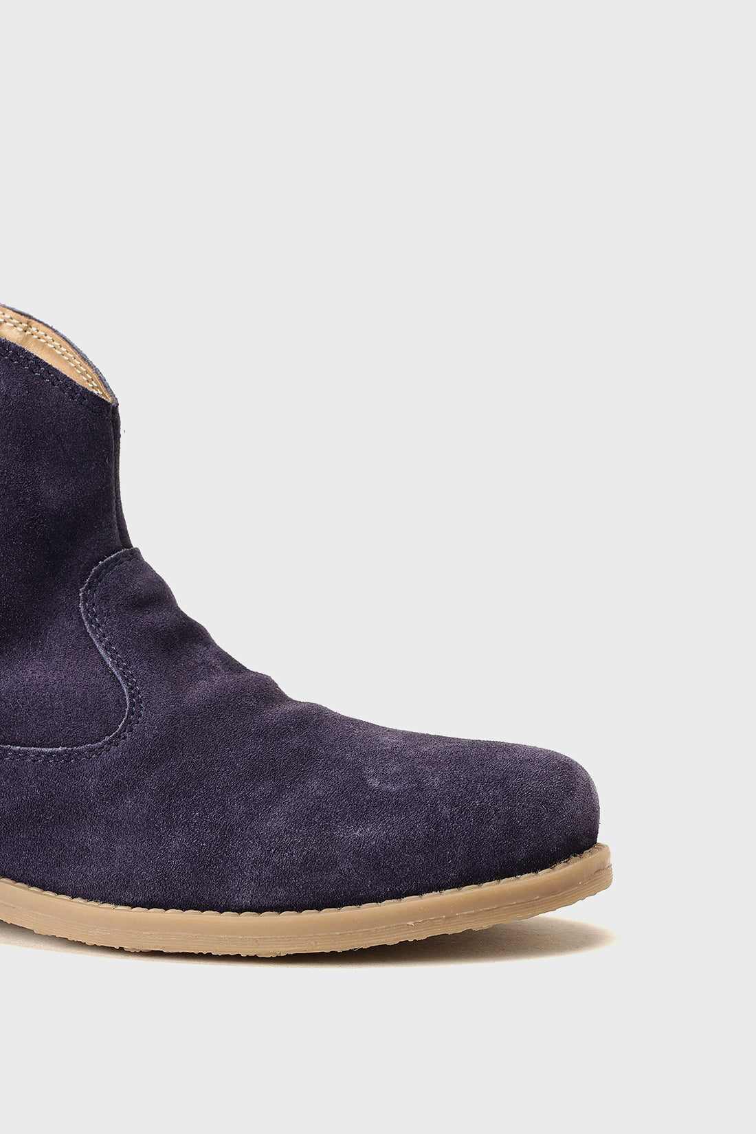 Girls Navy Blue Leather Boots Sleek Winter Wear | One Friday