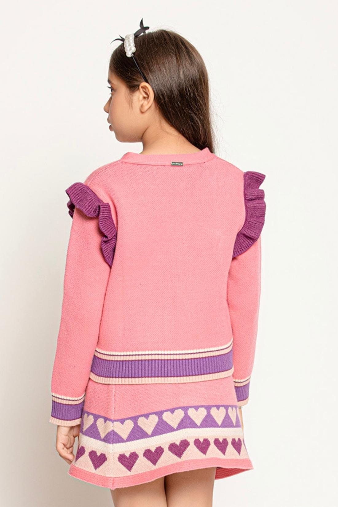 Pink Abstract Sweater