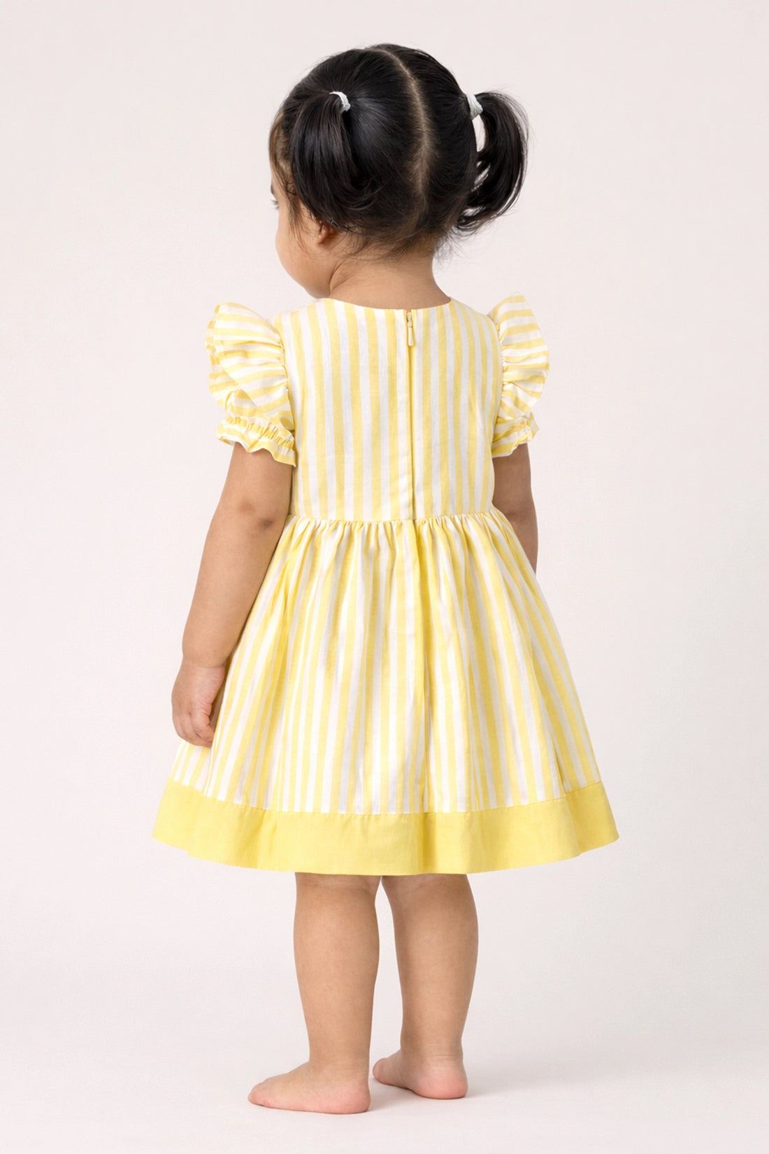 Baby Girls Multi Solid Cotton Dress