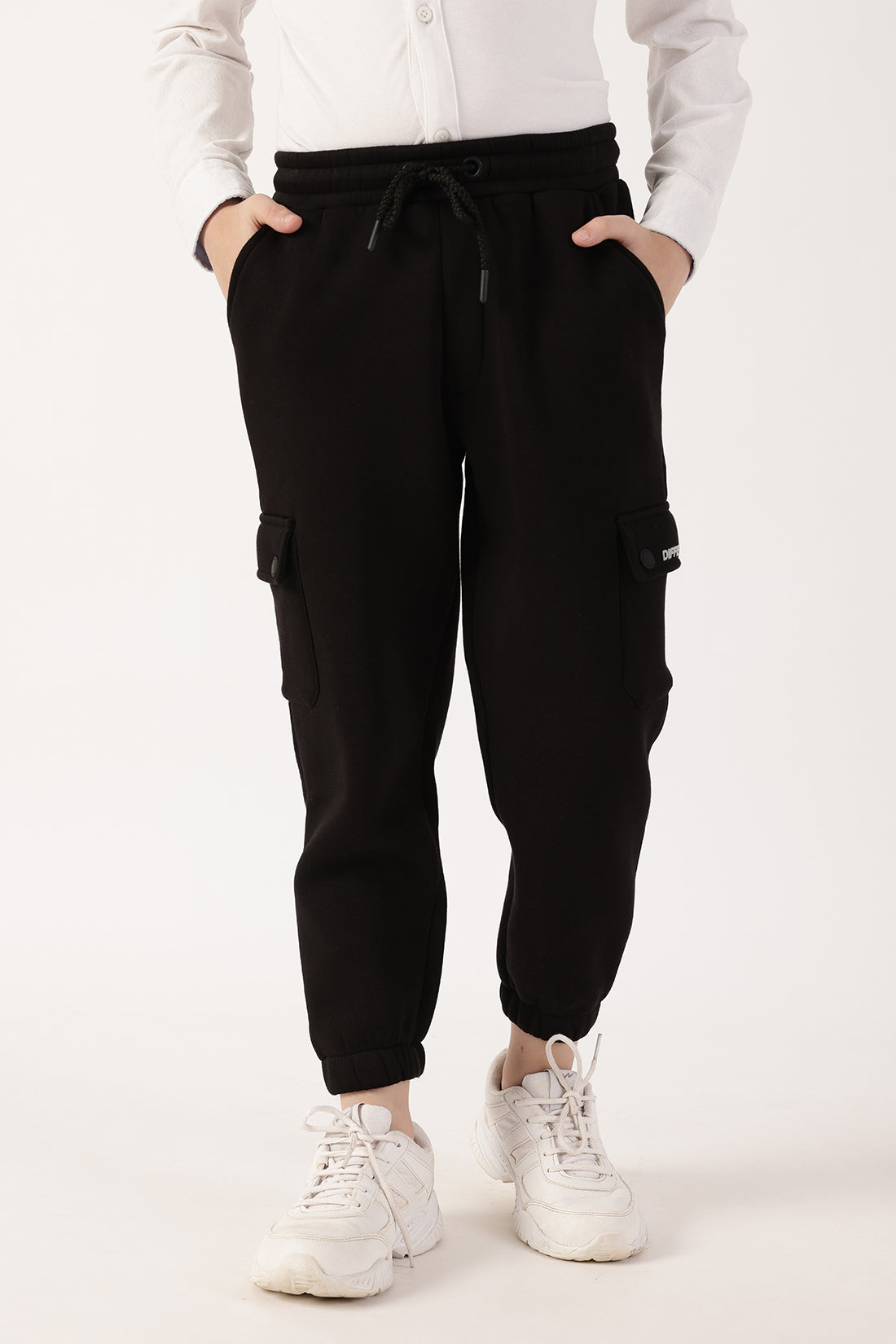 Boys Black Joggers