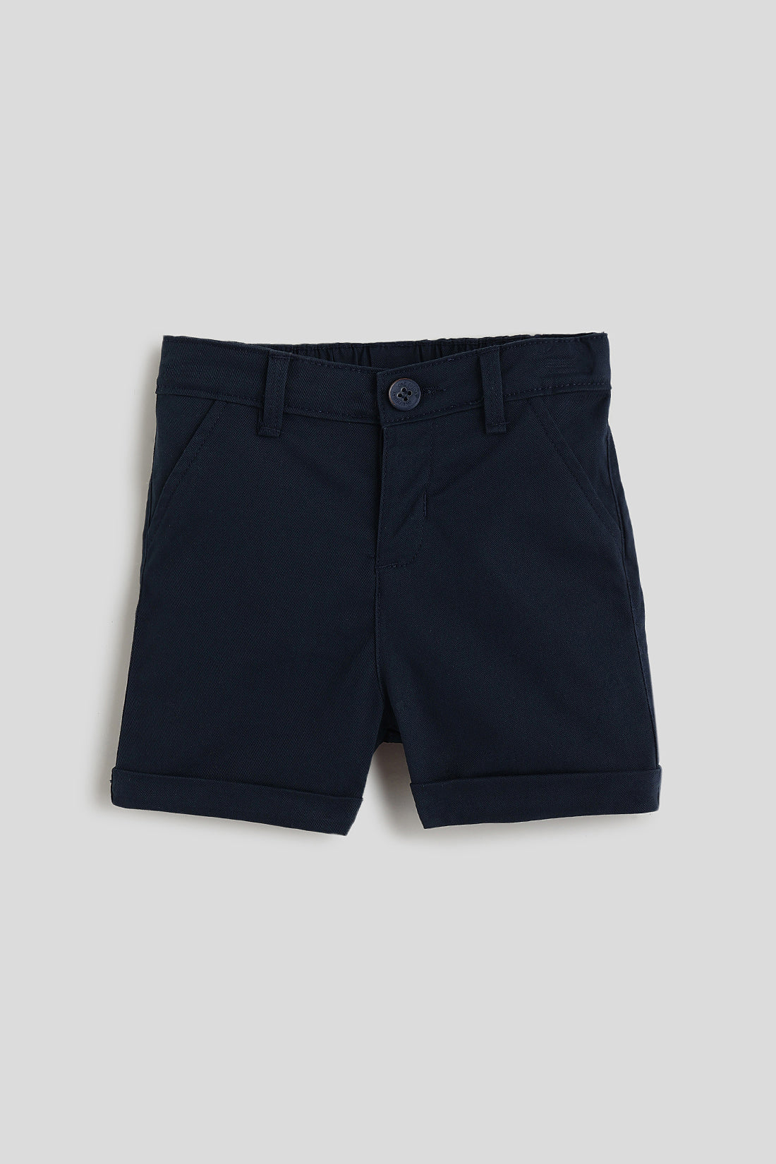 One Friday Baby Boys Navy Blue Solid Short