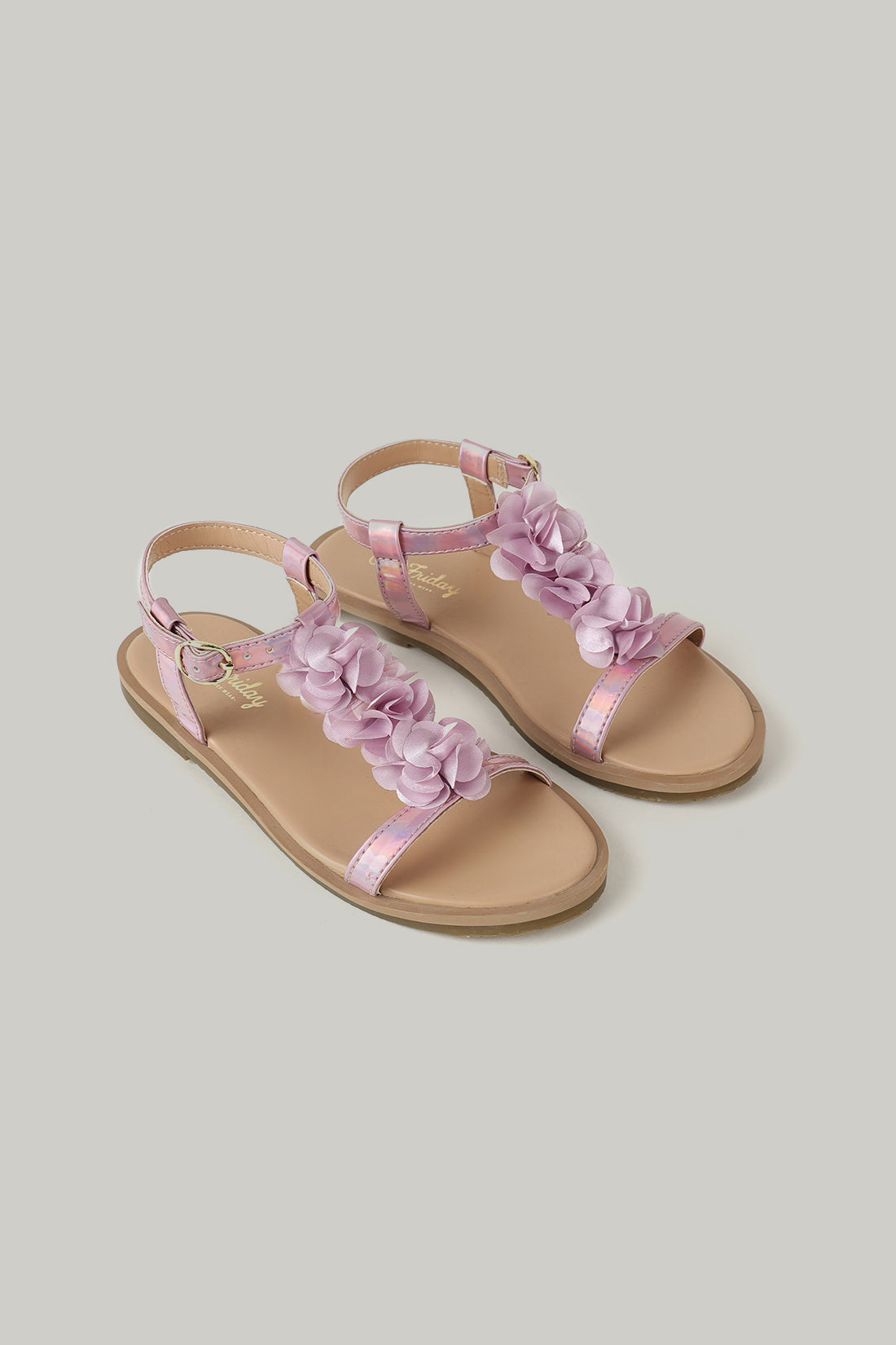One Friday Girls Lilac Solid Sandal