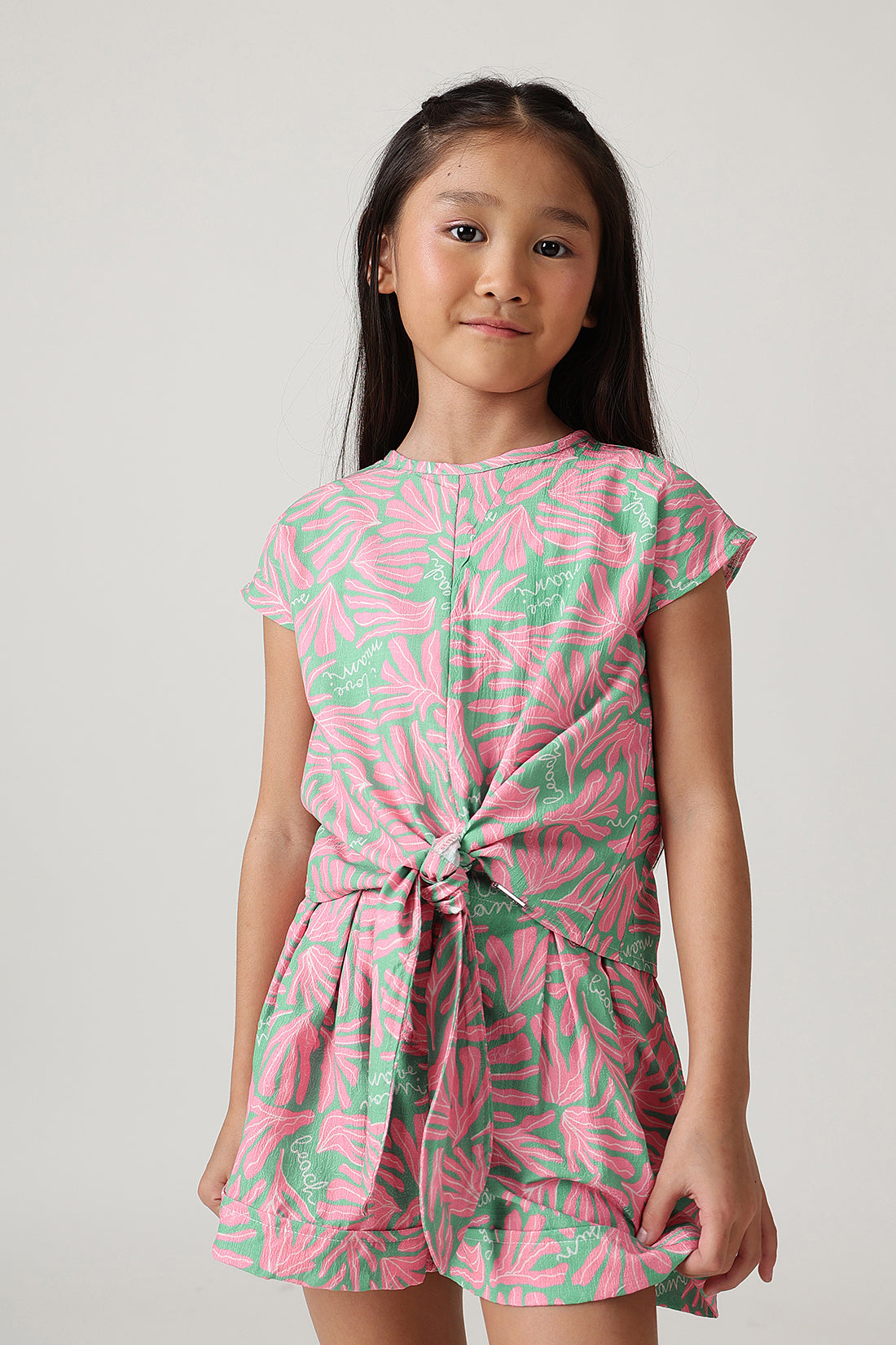 Girls Multicolor Regular Fit Printed Top By One Friday