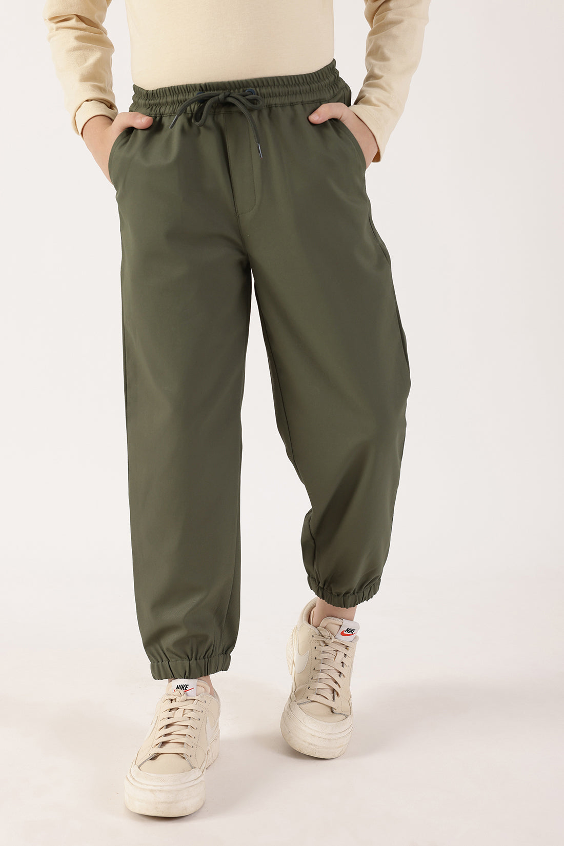 Boys Olive Joggers