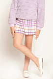 One Friday Varsity Chic Checkered Charm Shorts for Girls
