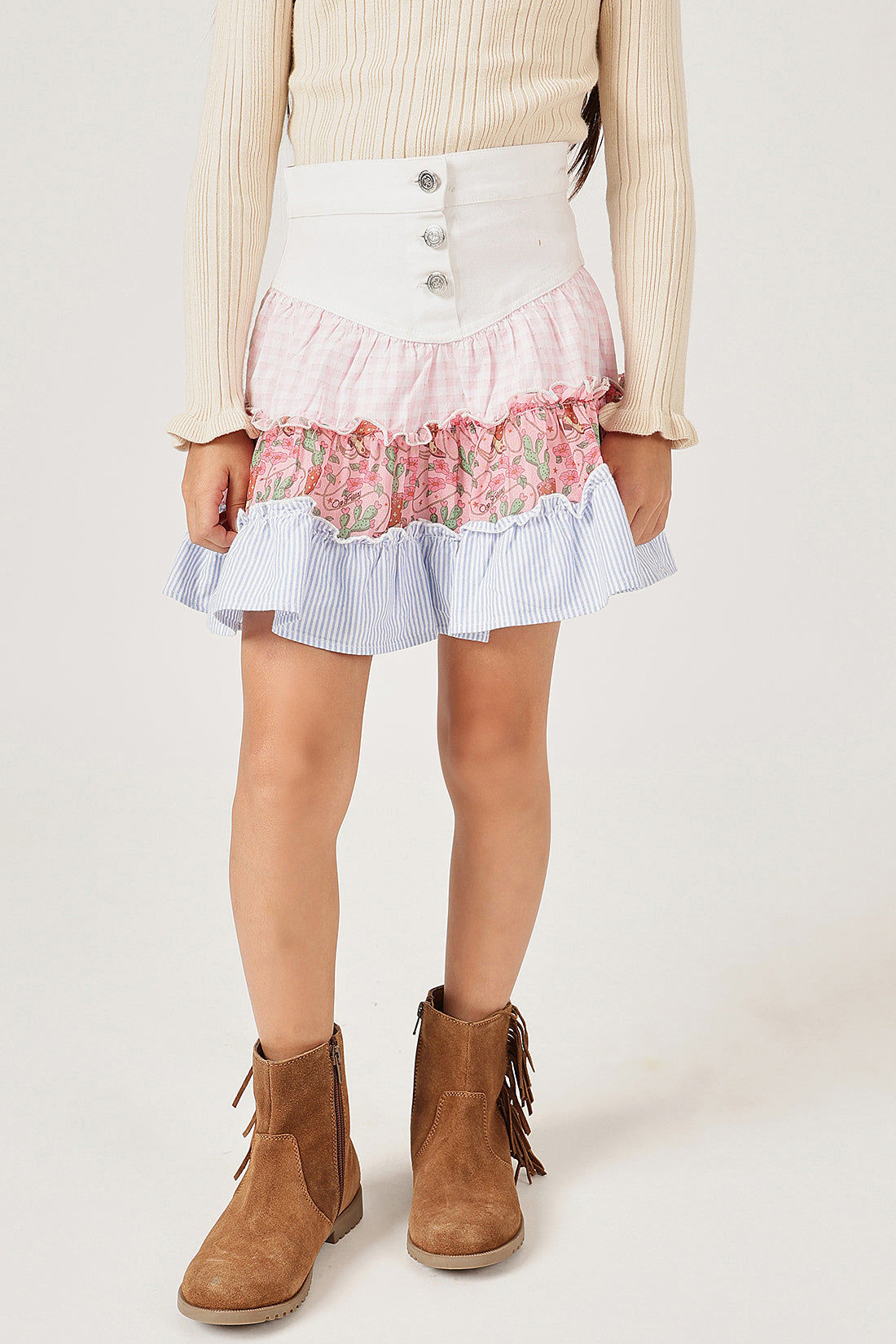 Girls Multi color Skirt