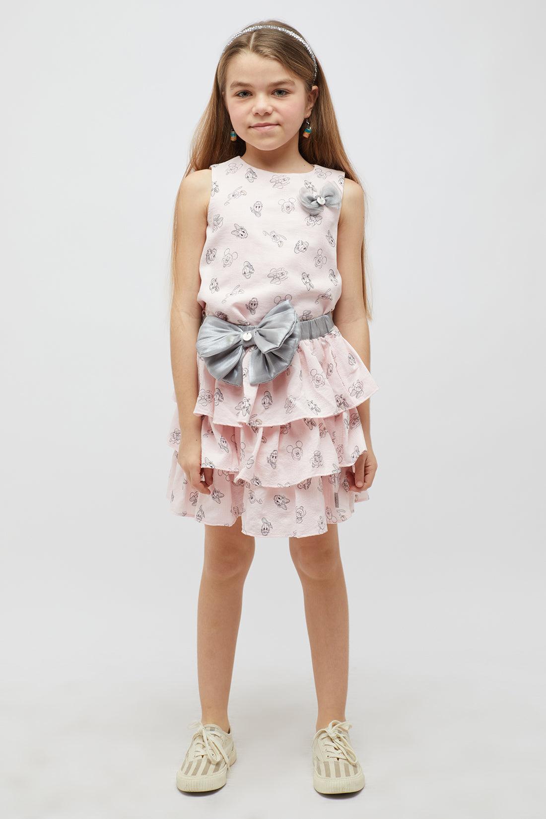 One Friday Pink And Grey Skirt - One Friday World