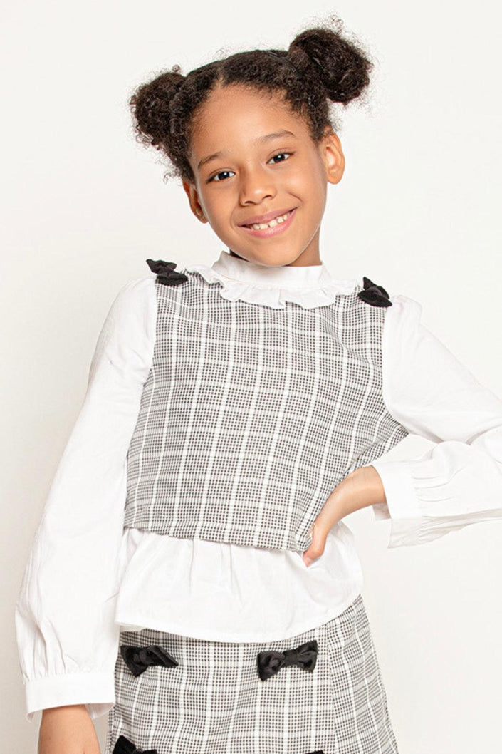 One Friday Checkered Charms Top