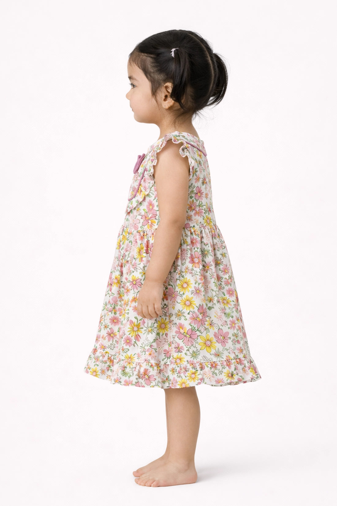 Baby Girls Multi Floral Cotton Dress