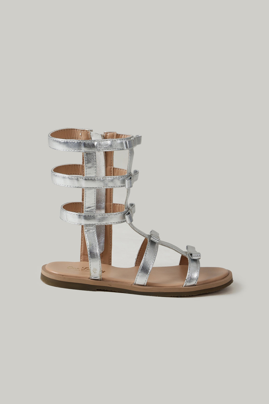 One Friday Girls Silver Solid Sandal