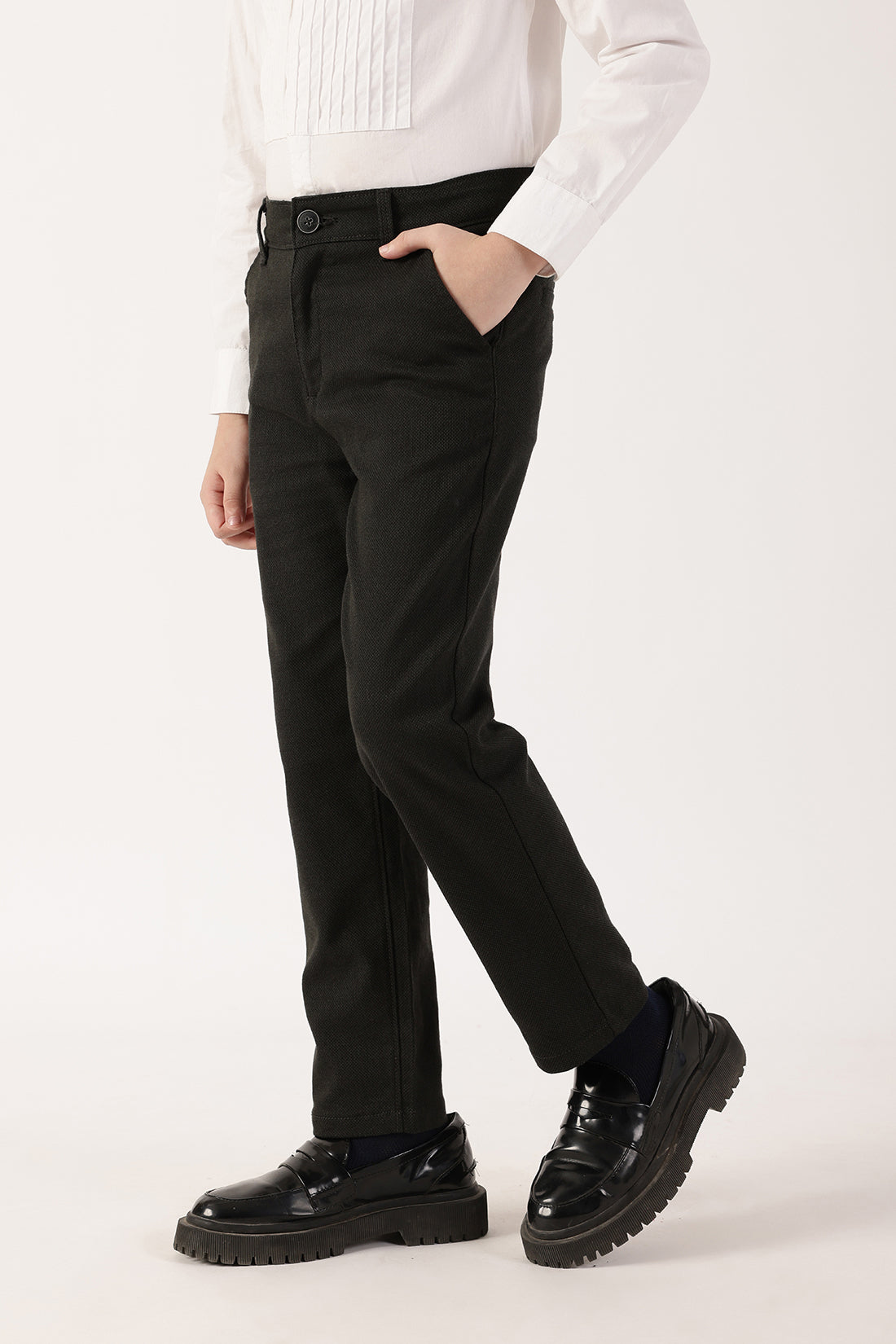 Boy’s Olive Regular Fit Trousers One Friday