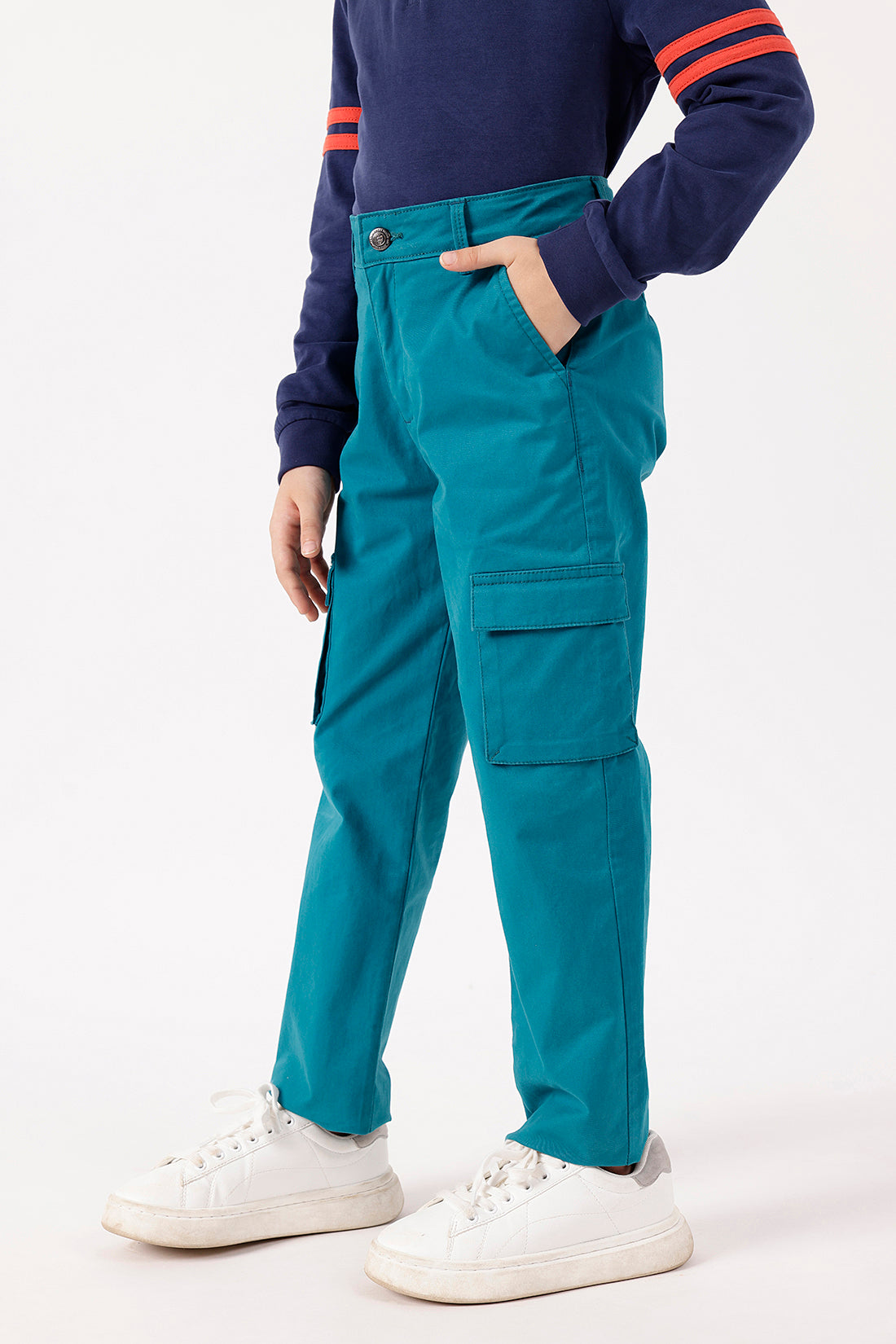Boys Teal Trouser – Spandex Woven