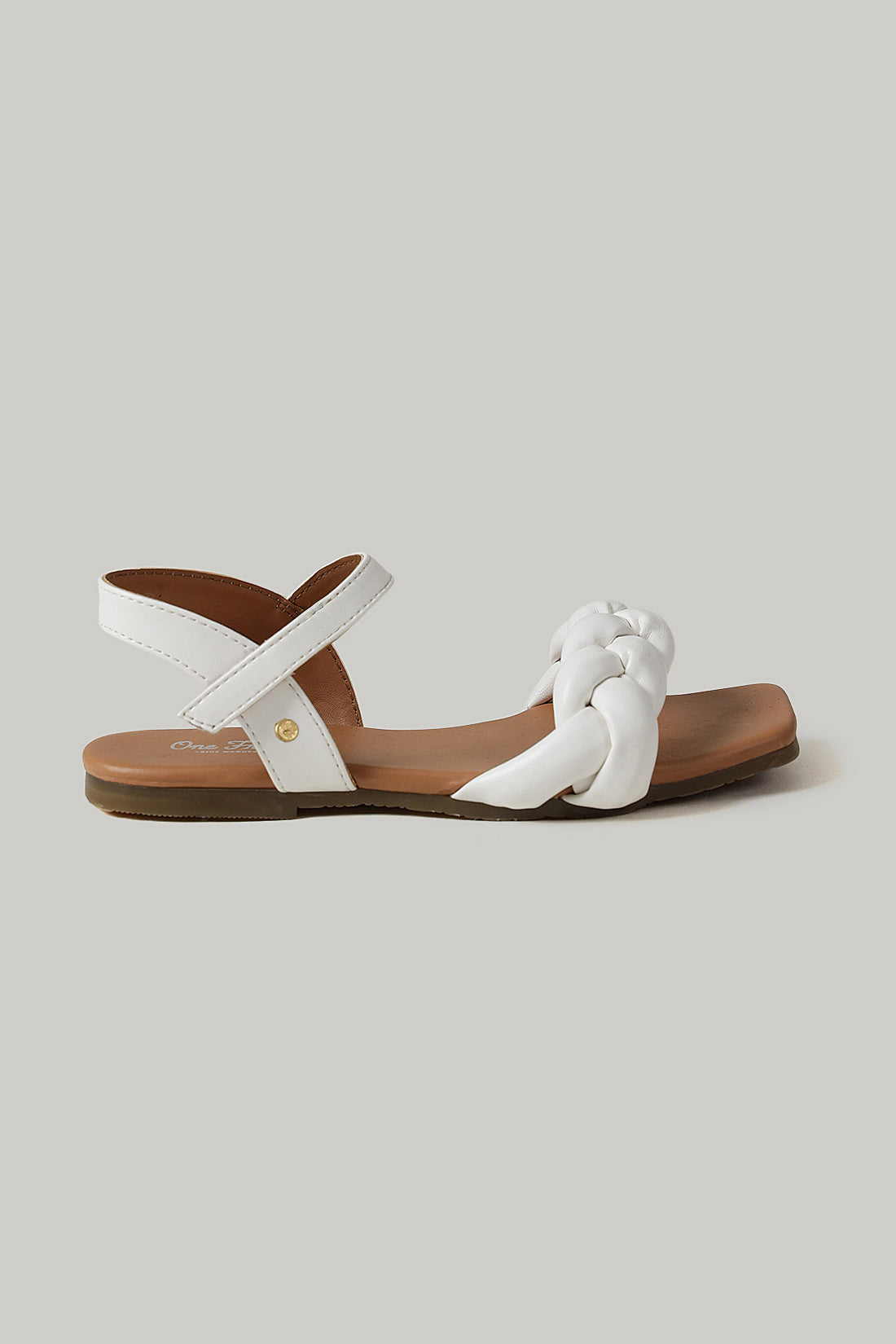 Buy White Braided Sandals | Girls' Sandals Online | One Friday