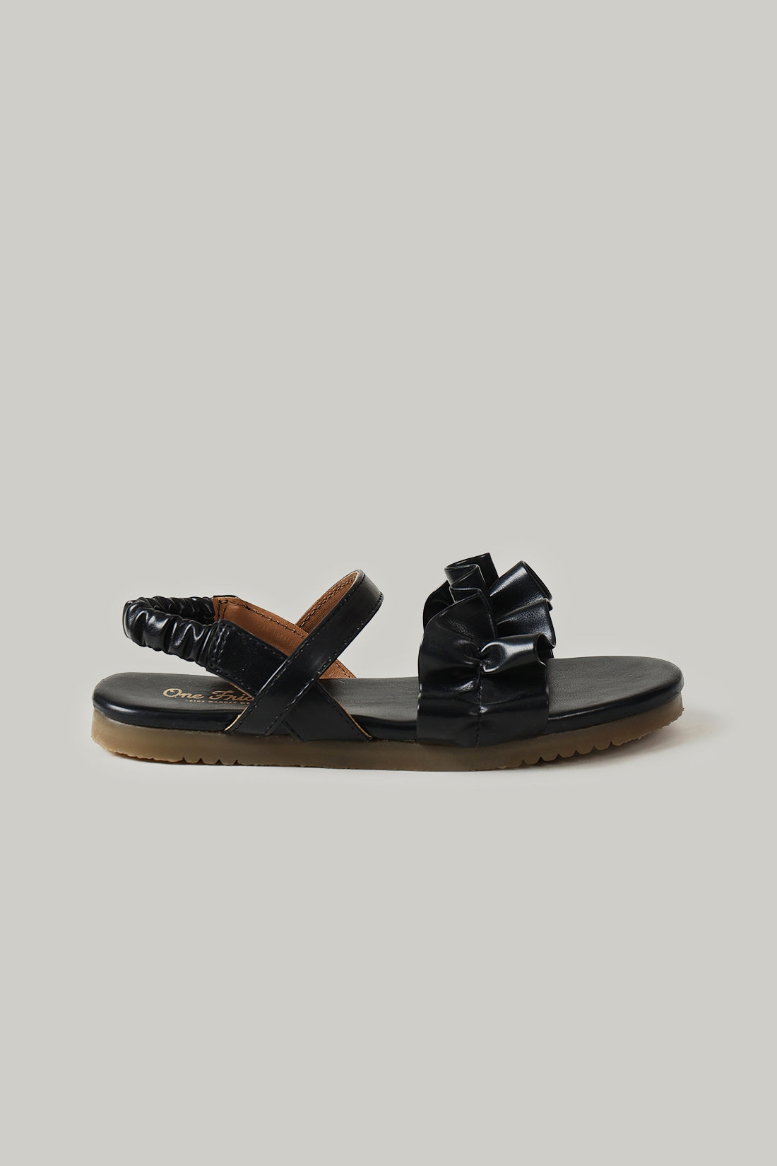 Girls' Black Midnight Ruffle Sandals Online By One Friday