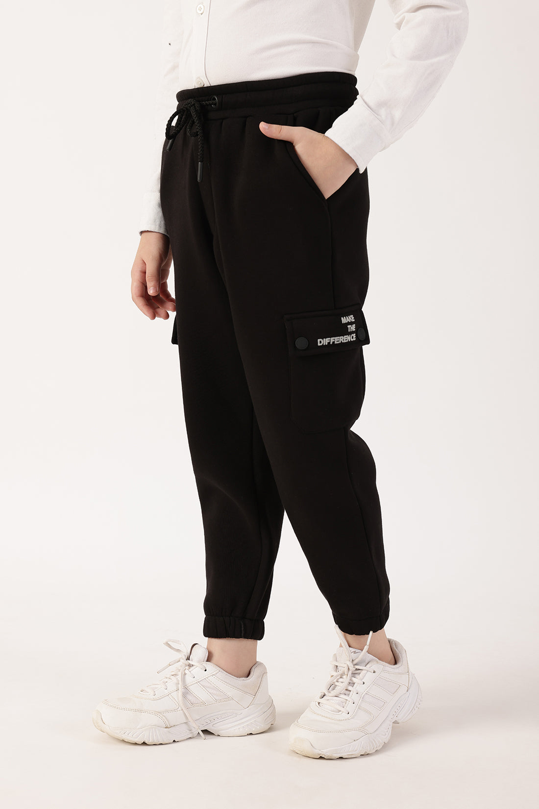 Boys Black Joggers