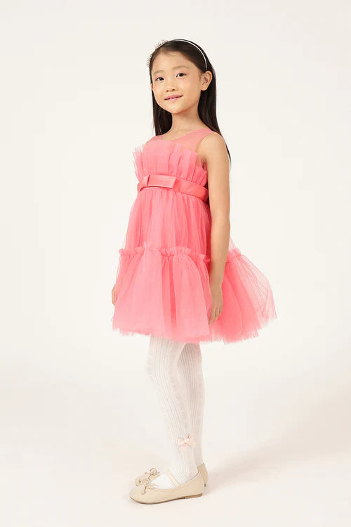 Girls Solid Sleeveless Zip Woven Dress