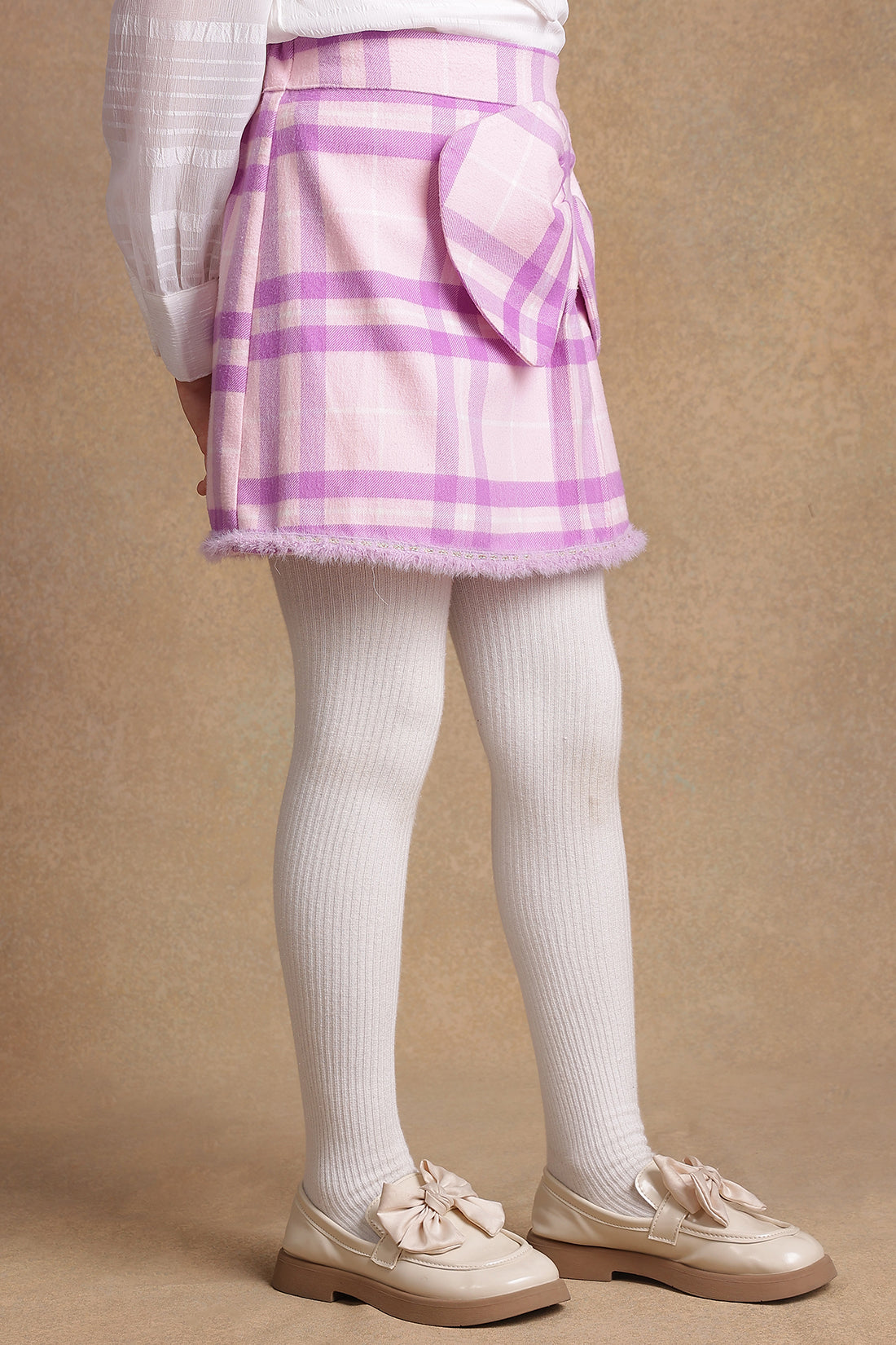 Girls Pink & Lilac Bow Skirt